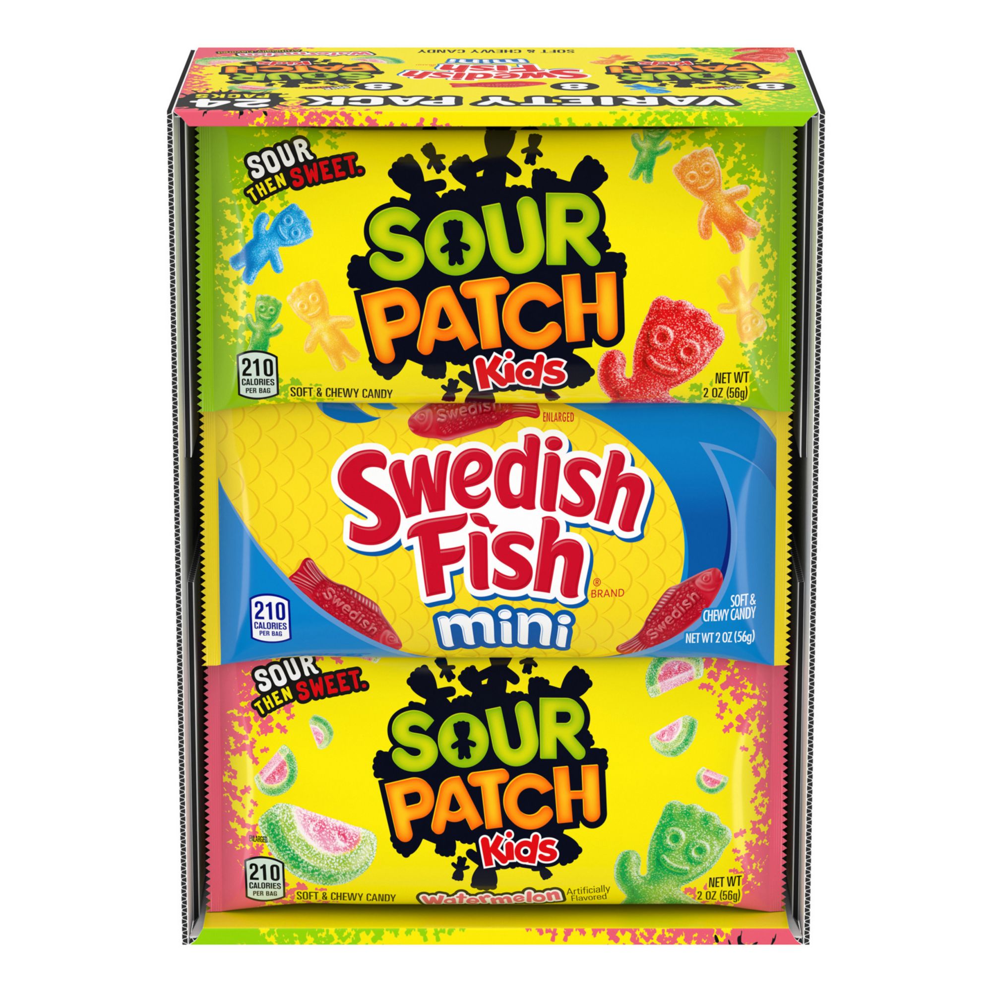 Sour Patch Kids & Swedish Fish Candy Variety Pack, 24 pk./2 oz.