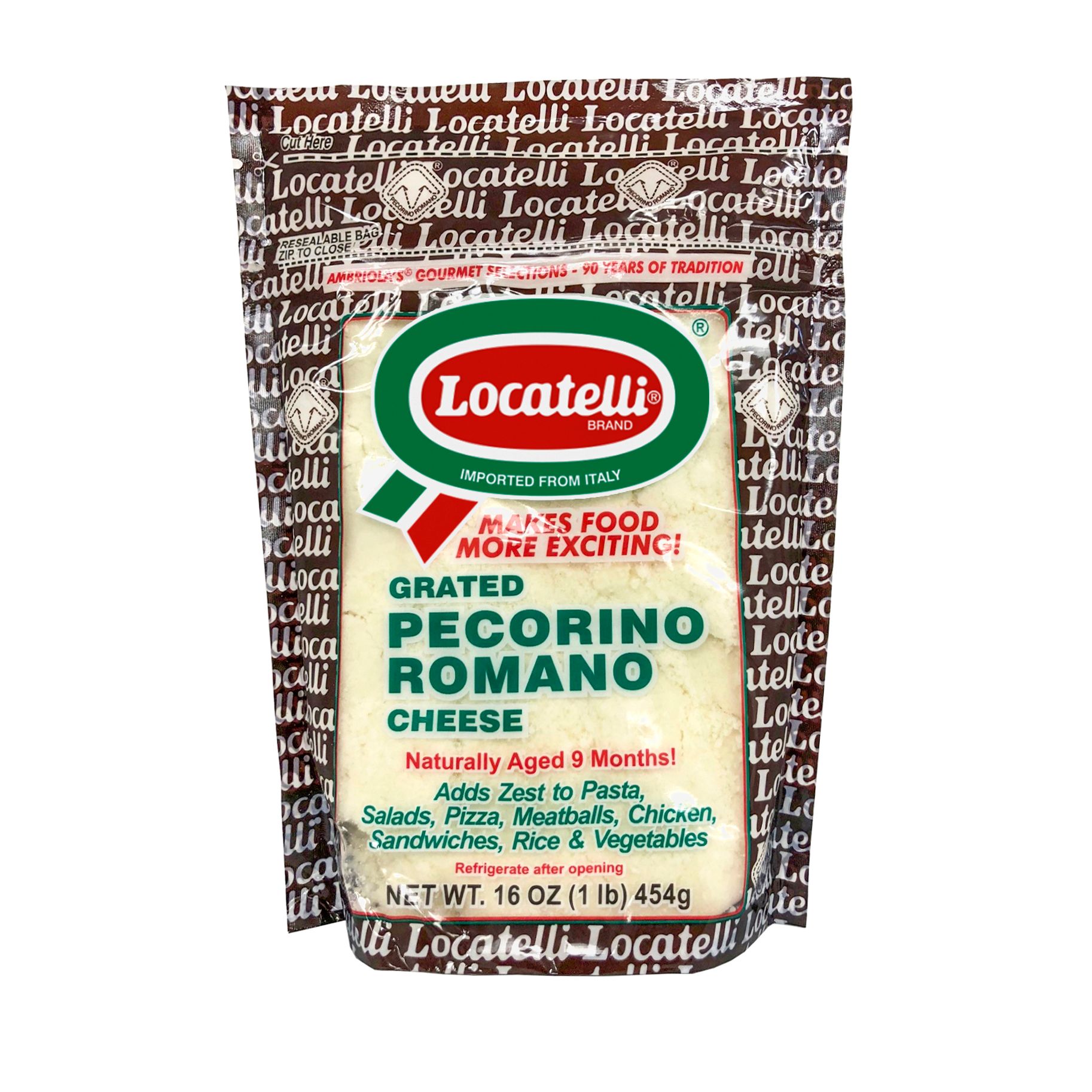 Locatelli Grated Pecorino Romano, 16 oz.