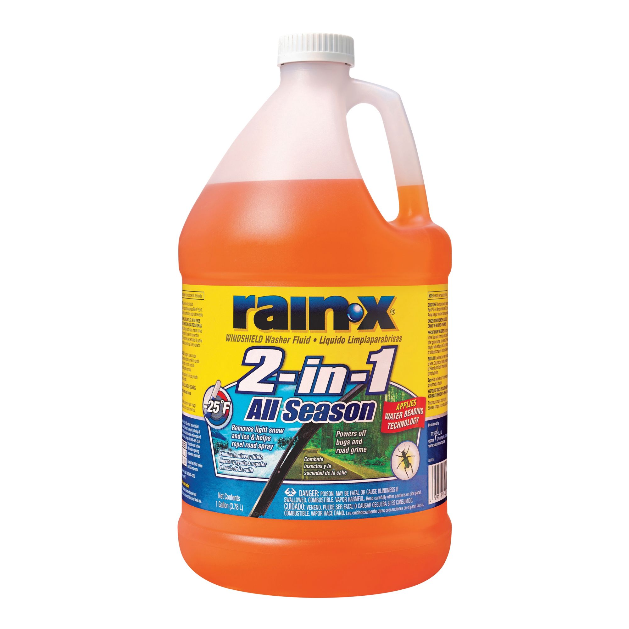 Rain-X -25 Degree 2-in-1 Windshield Washer Fluid, 1 Gallon