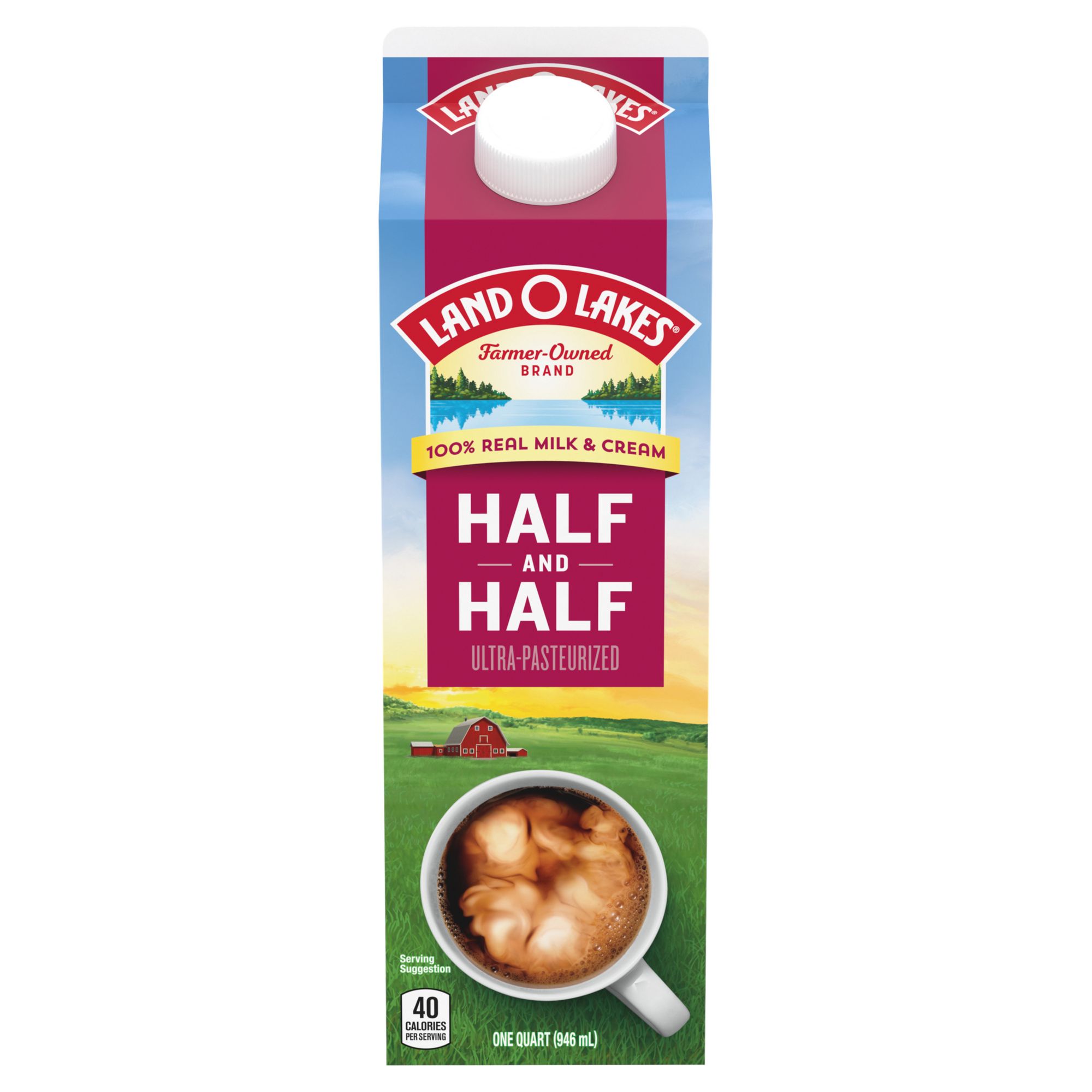 Land O'Lakes Traditional Half And Half Creamer, 32 oz.