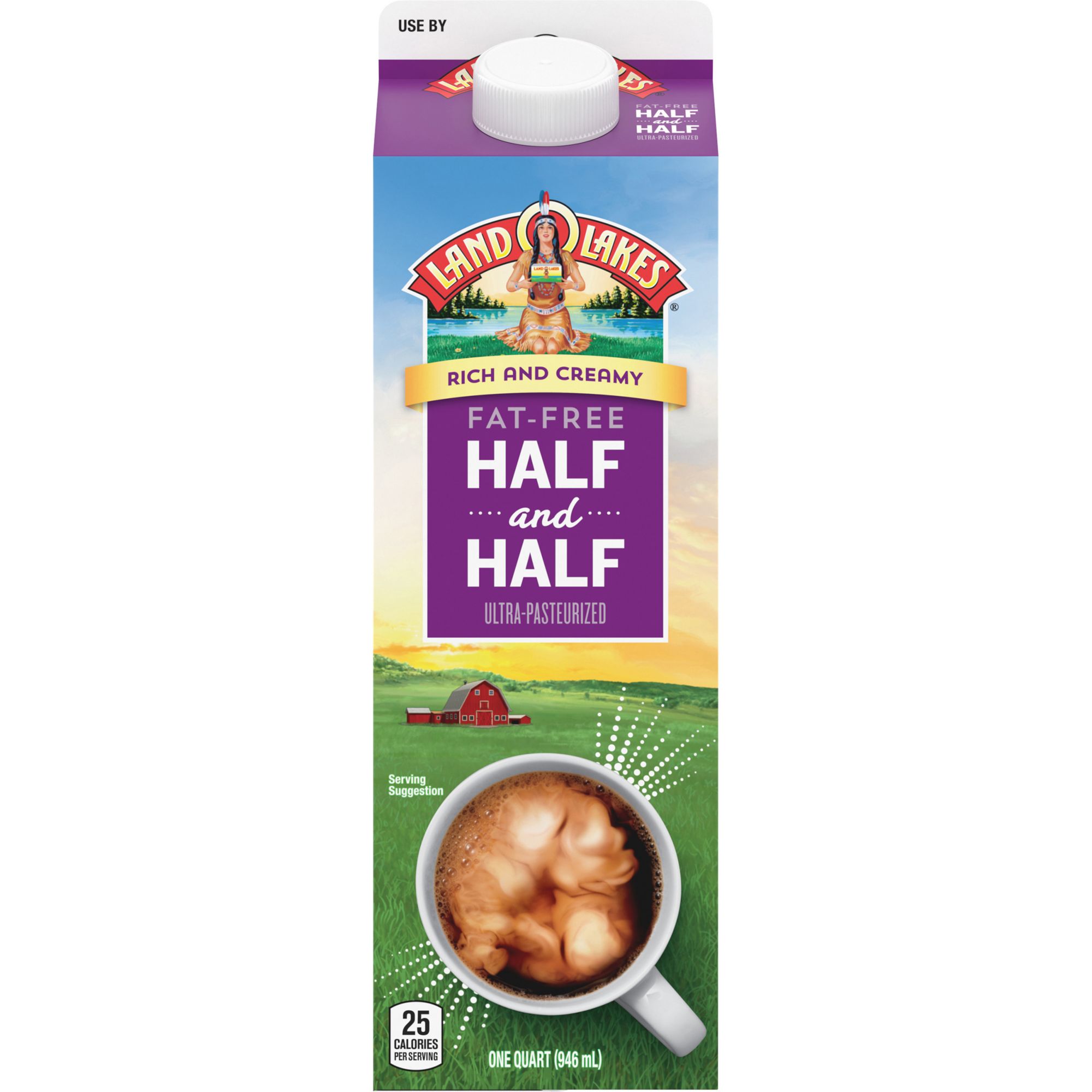 Land O'Lakes Fat-Free Half And Half Creamer, 32 oz.