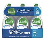 Seventh Generation Free and Clear Dish Liquid, 3 pk.