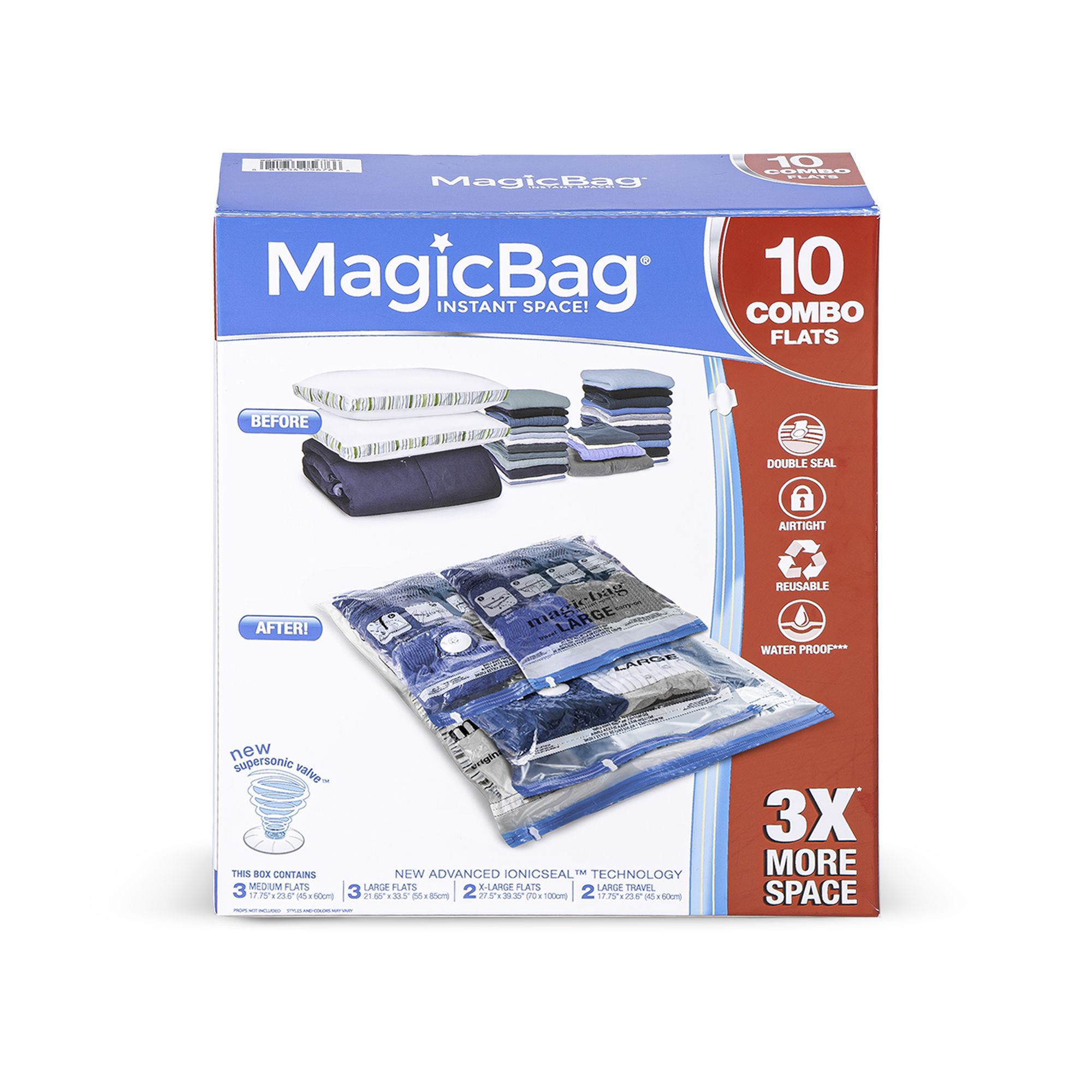 Black & Decker Vacuum Storage Bags (Pack of 3) Clear M