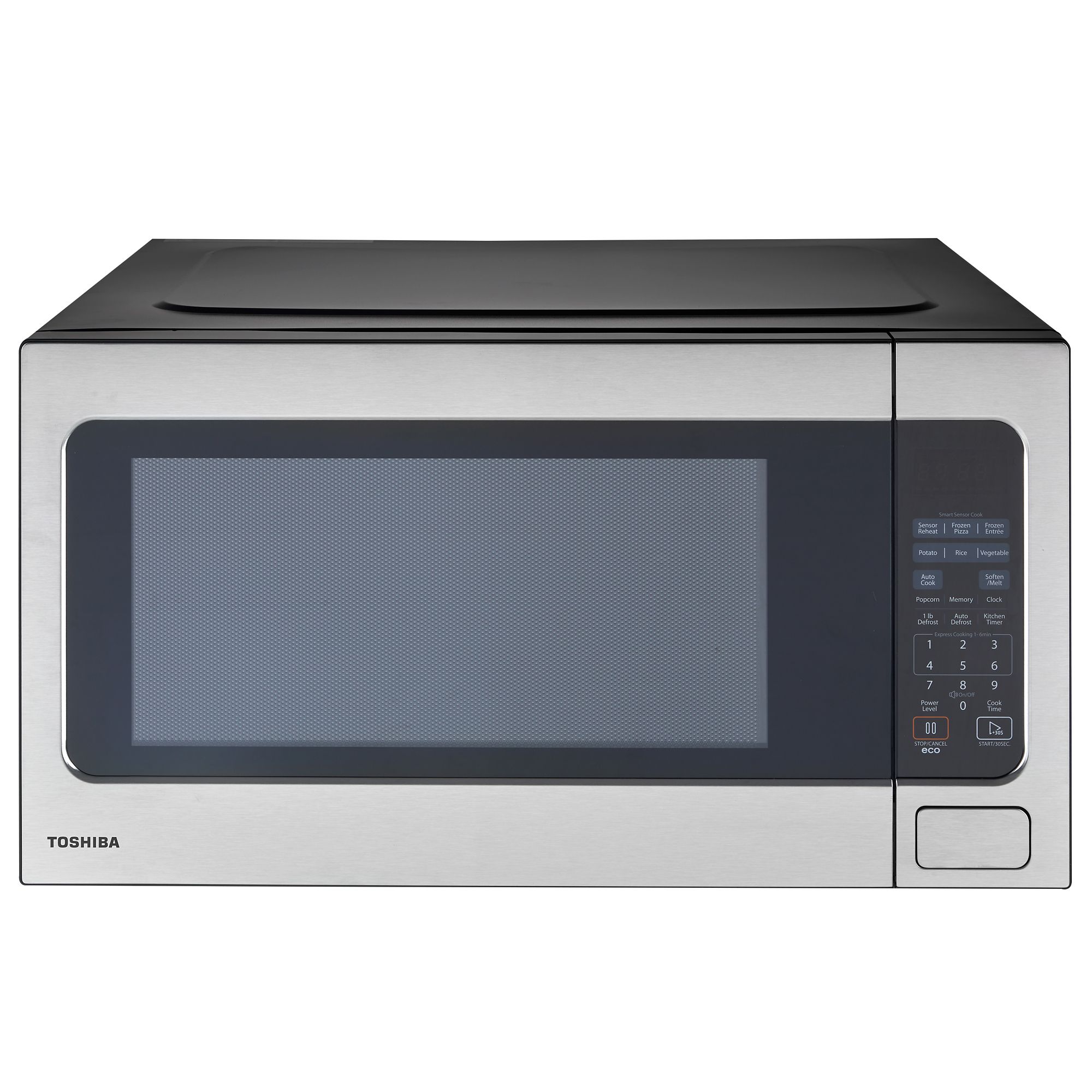 Toshiba 2.2 cu. ft. Countertop Microwave Oven, 1200 Watts, Stainless Steel  