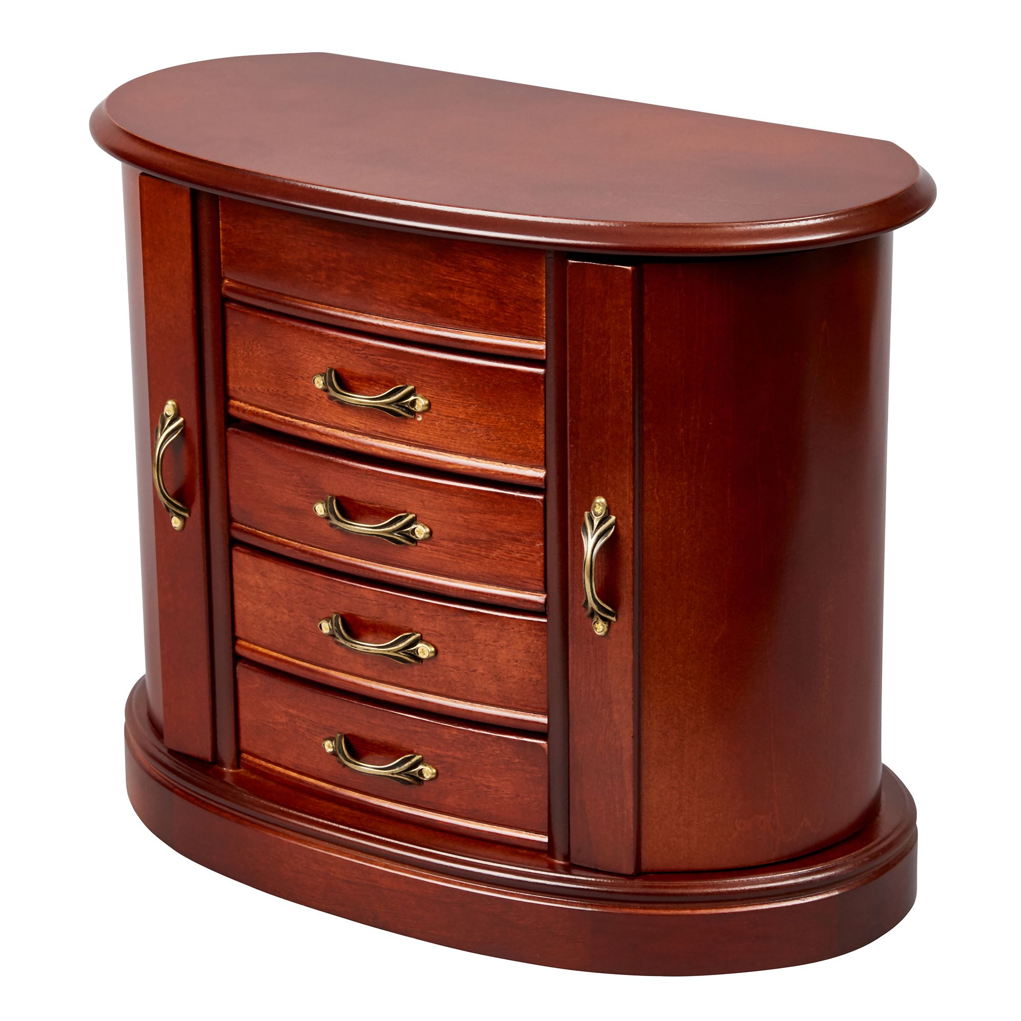 Mele And Co Heloise Wooden Jewelry Box Walnut Finish Bjs