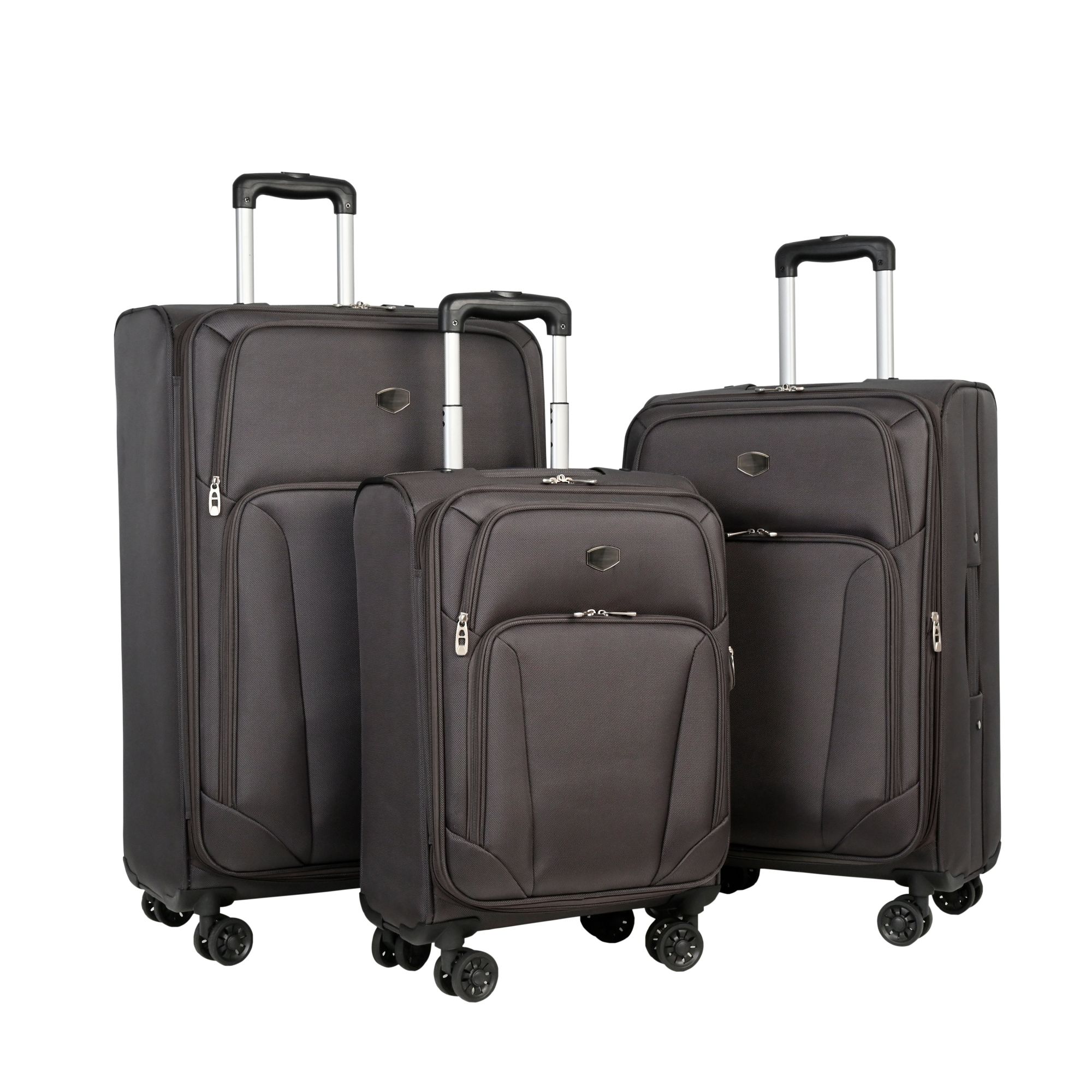 Berkley Jensen 3-Piece Expandable Spinner Set - Gray