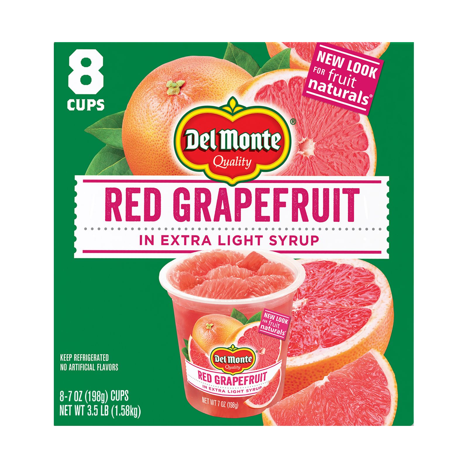 Del Monte Fruit Naturals Red Grapefruit, 8 pk./7 oz.