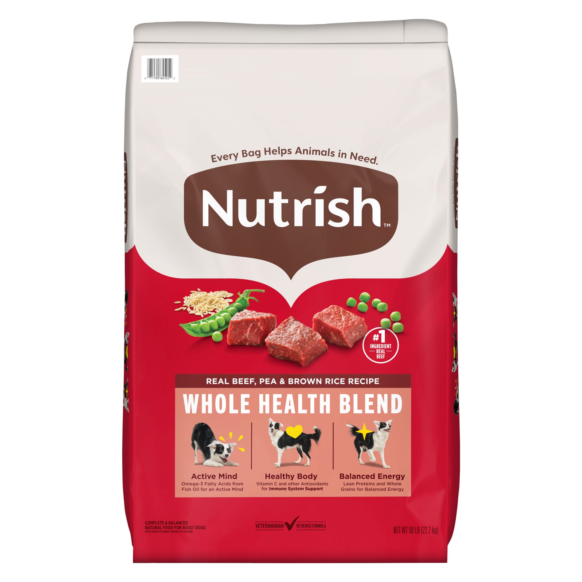 Rachael Ray Nutrish Beef and Brown Rice Dry Dog Food, 50 lbs.