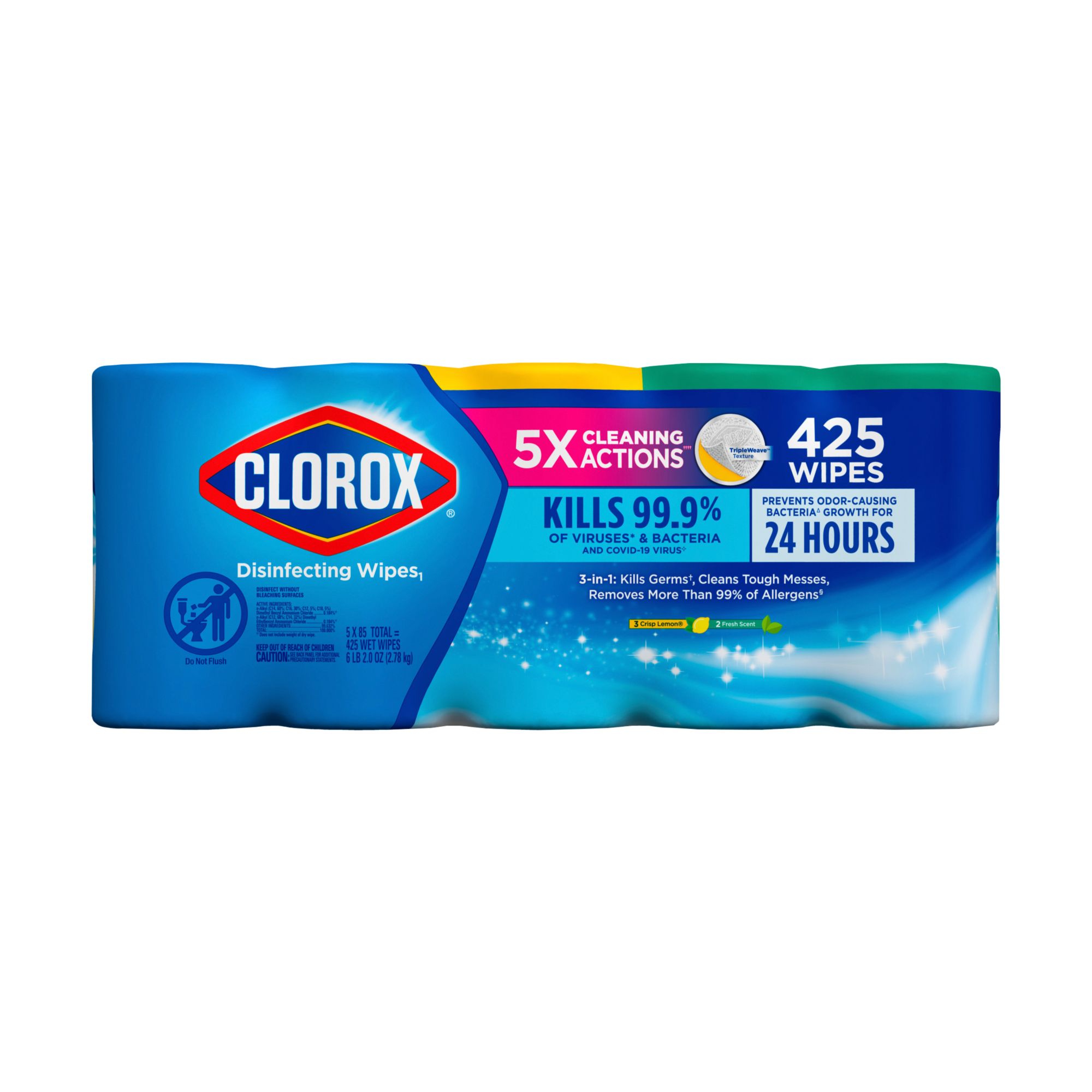 Clorox Disinfecting Wipes Value Pack, Bleach Free Cleaning Wipes