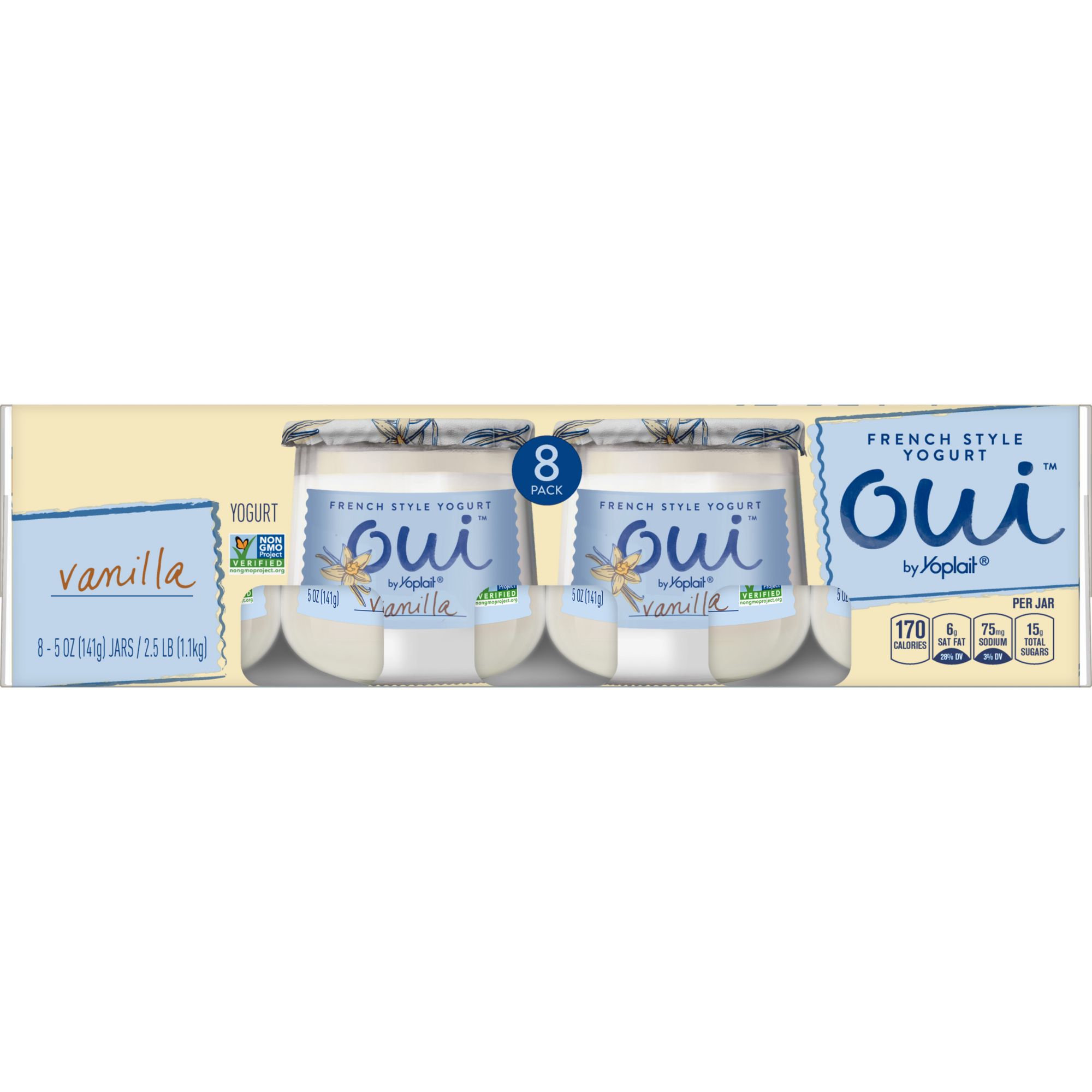 Yoplait OUI Vanilla Yogurt, 8 ct.