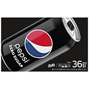 Pepsi Zero Sugar Soda, 36 pk./12 oz.