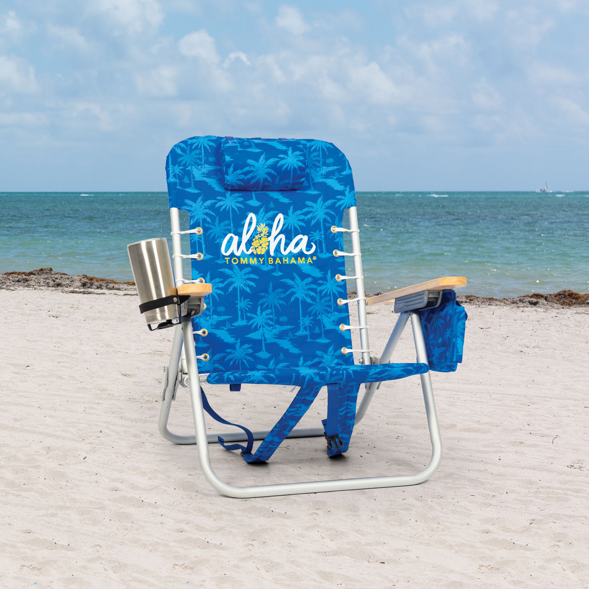 Tommy Bahama Backpack Chair - Blue Floral | BJ's Wholesale Club