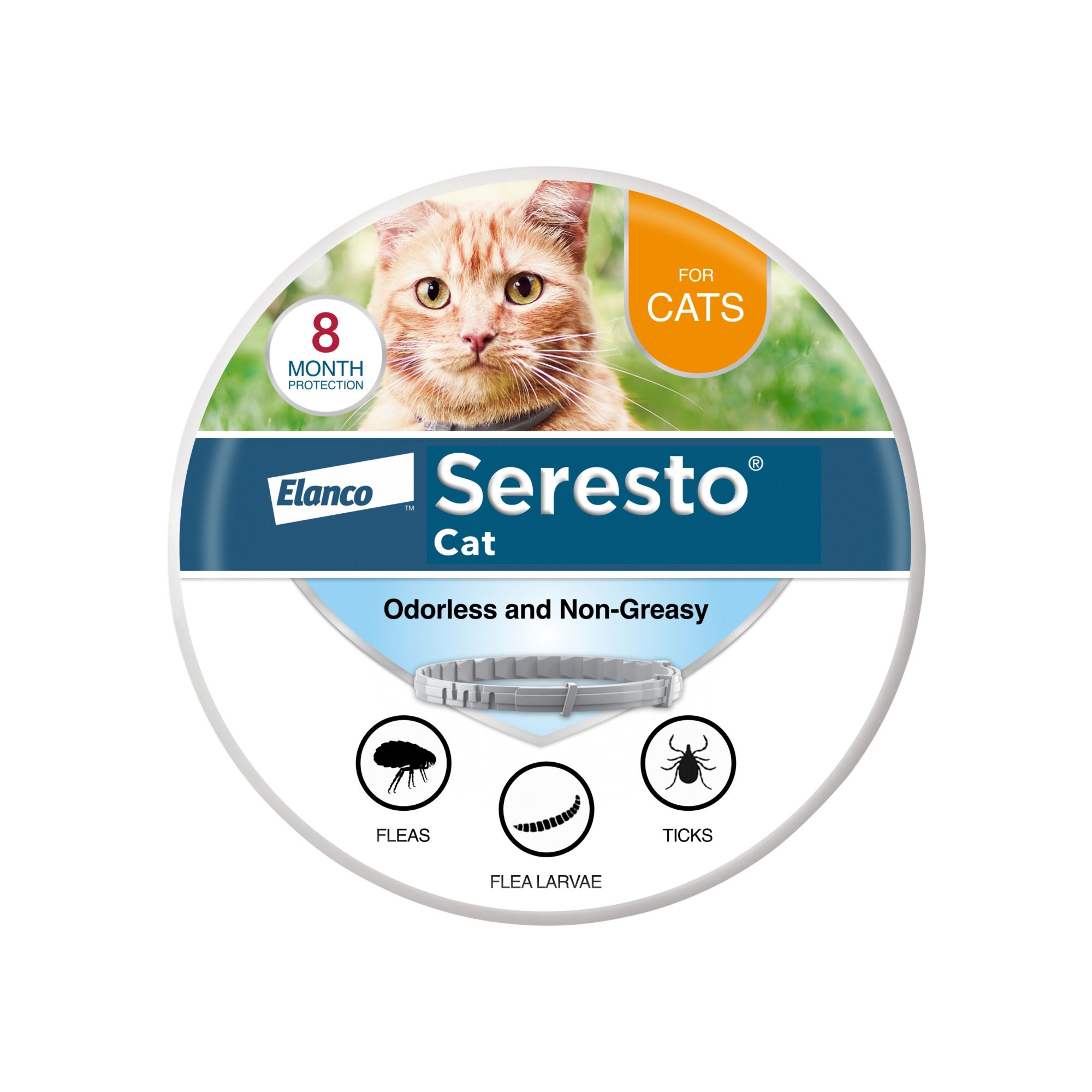 Seresto Flea and Tick Prevention Collar for Cats, 8-Month Treatment