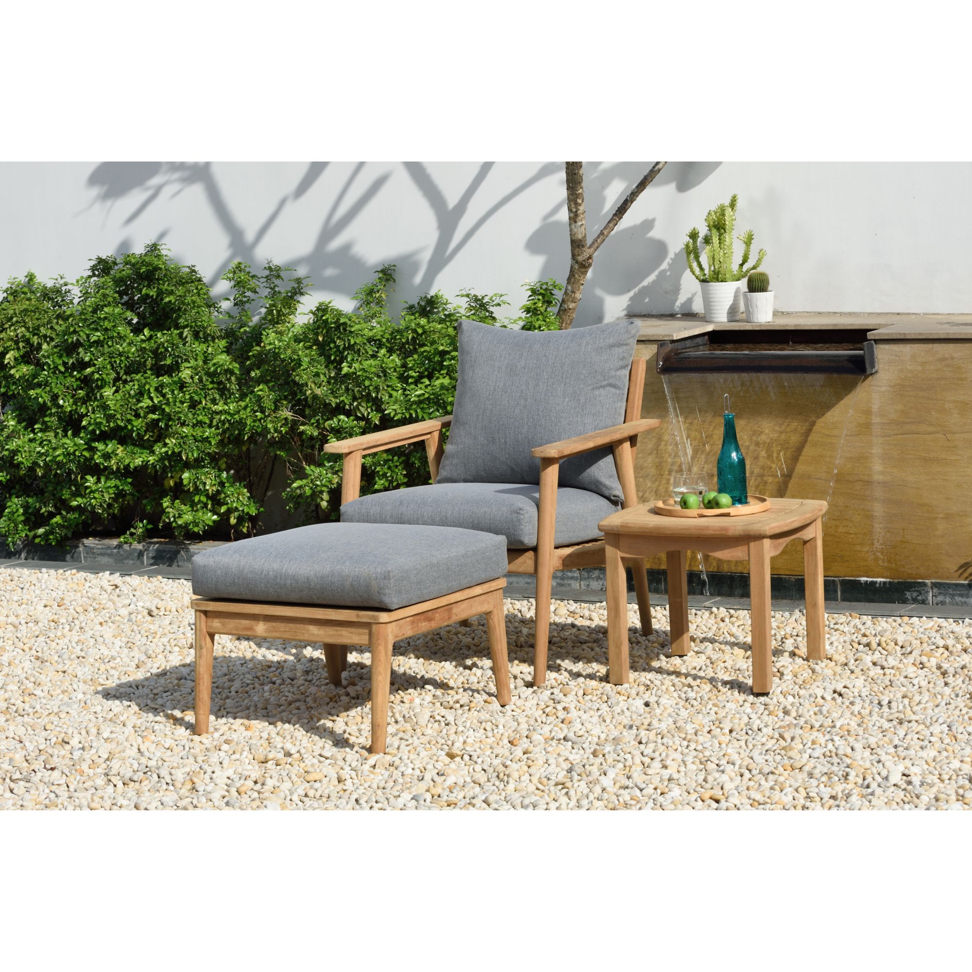 Amazonia Eva 3-Pc. Teak Patio Seating Set