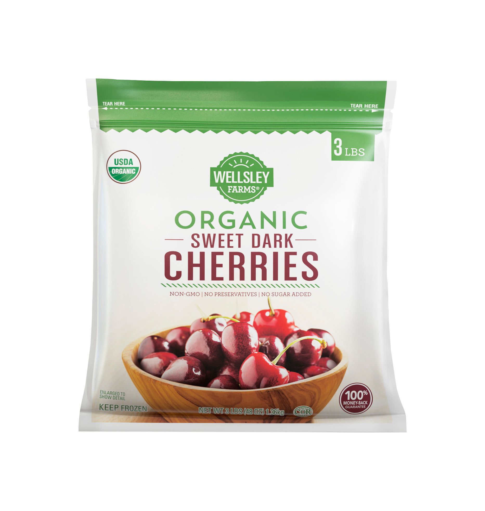 Wellsley Farms Organic Dark Sweet Cherries, 3 lbs. | BJ's Wholesale Club