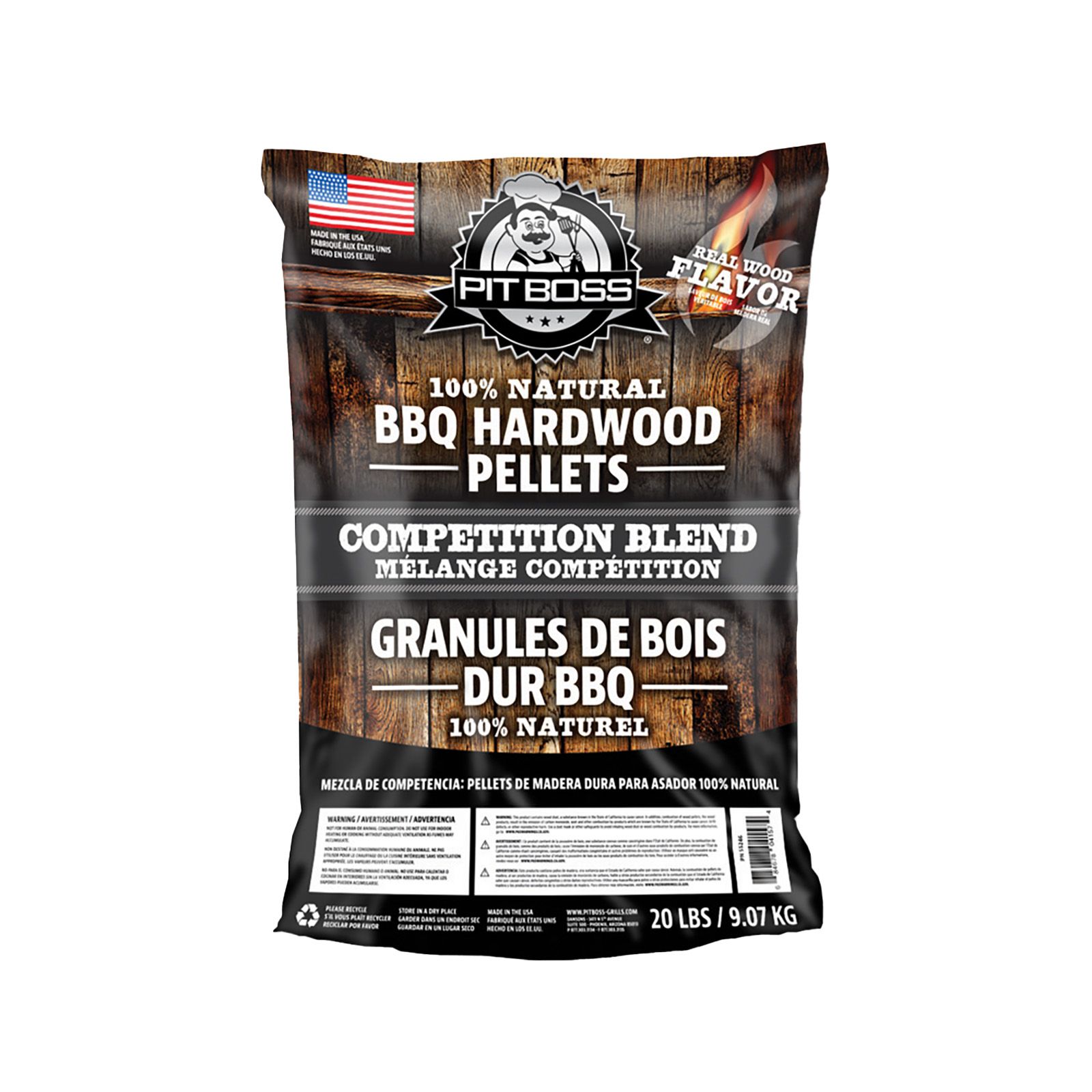 Pit Boss Competition Blend Hardwood Pellets, 40 lbs.