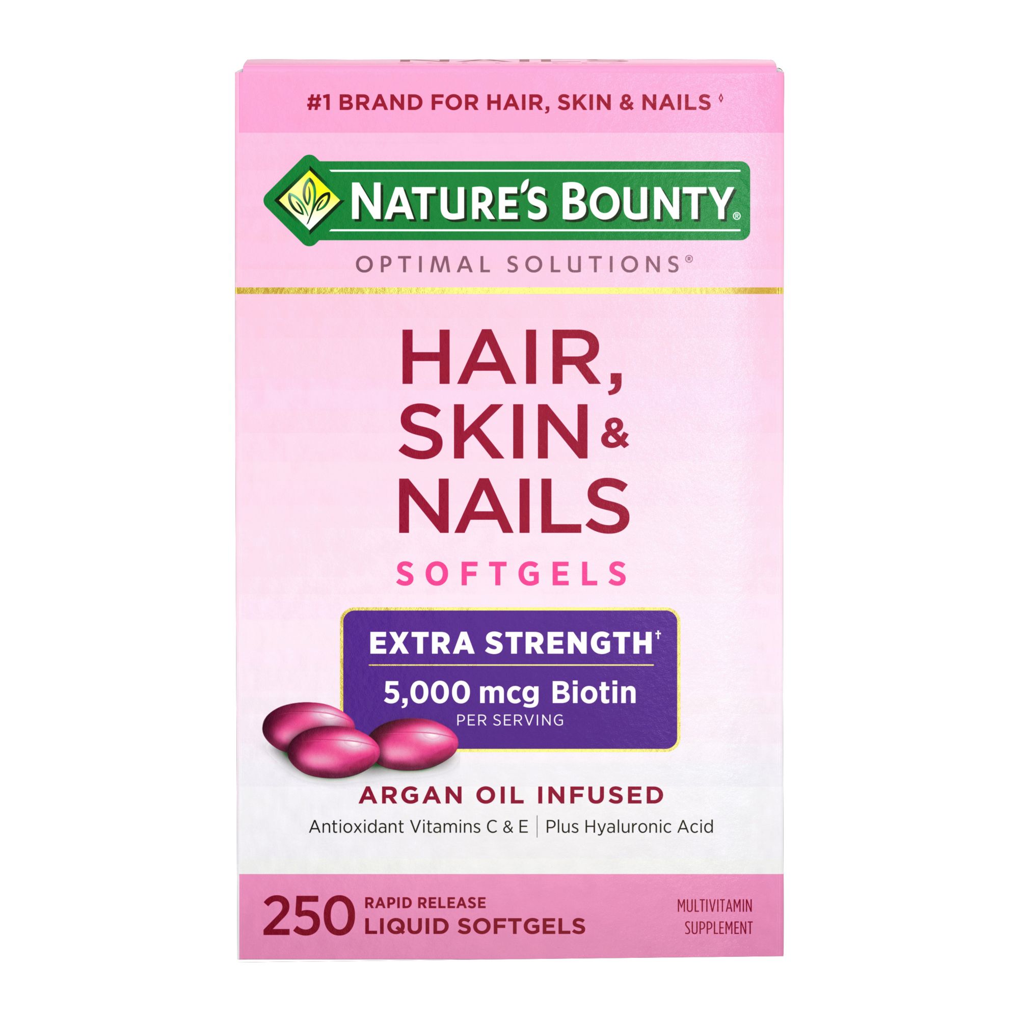 Nature's Bounty Hair, Skin and Nails Extra Strength Vitamins, 250 ct.