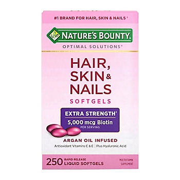 Nature's Bounty Hair, Skin and Nails Extra Strength Vitamins, 250 ct - BJs  Wholesale Club