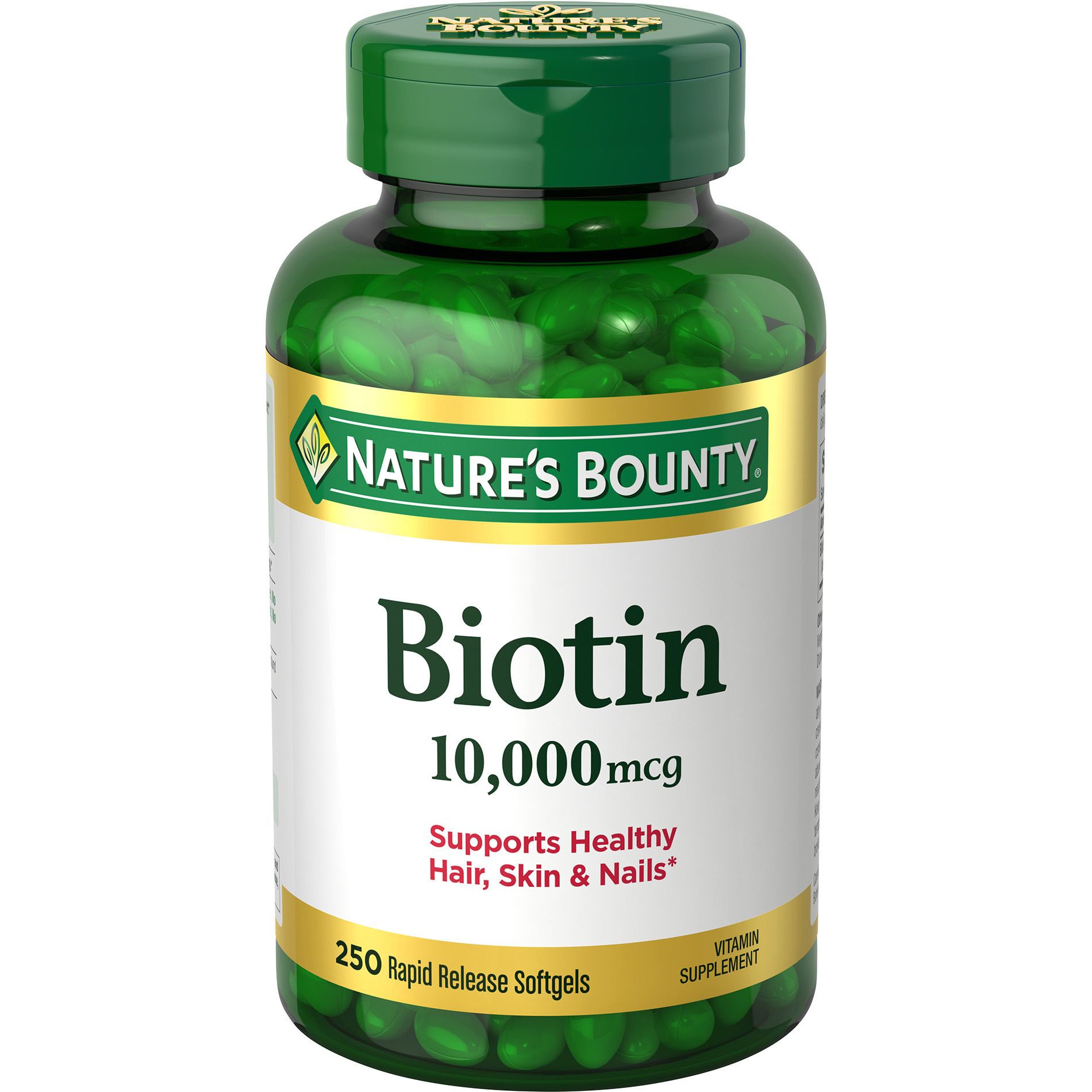 Nature's Bounty Biotin 10,000 mcg, 250 ct.