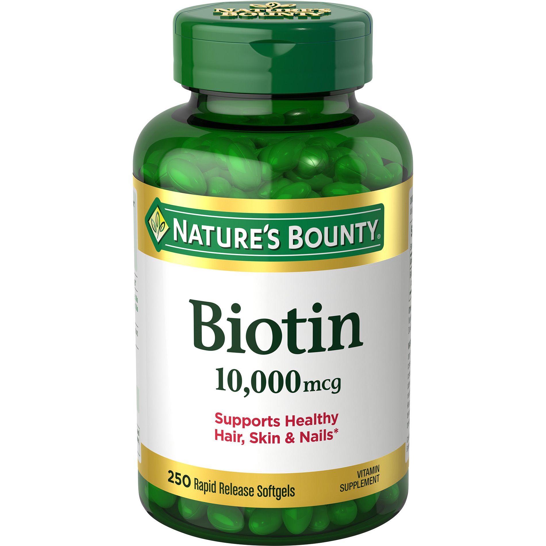 Best Selling Nature S Bounty Biotin 10000 Mcg 250 Ct Accuweather Shop