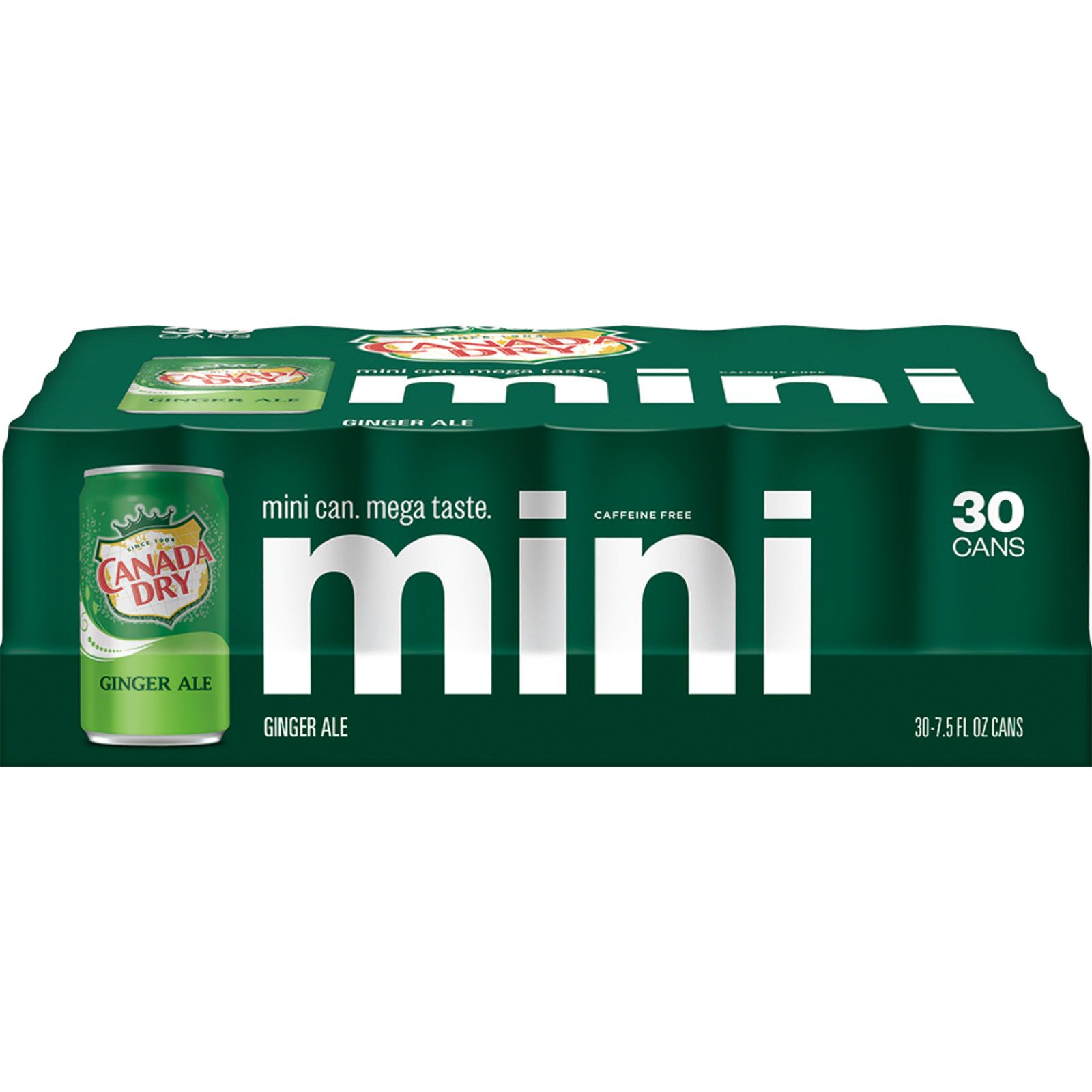 Canada Dry Ginger Ale Winter Mini Cans Variety Pack, 30 pk.