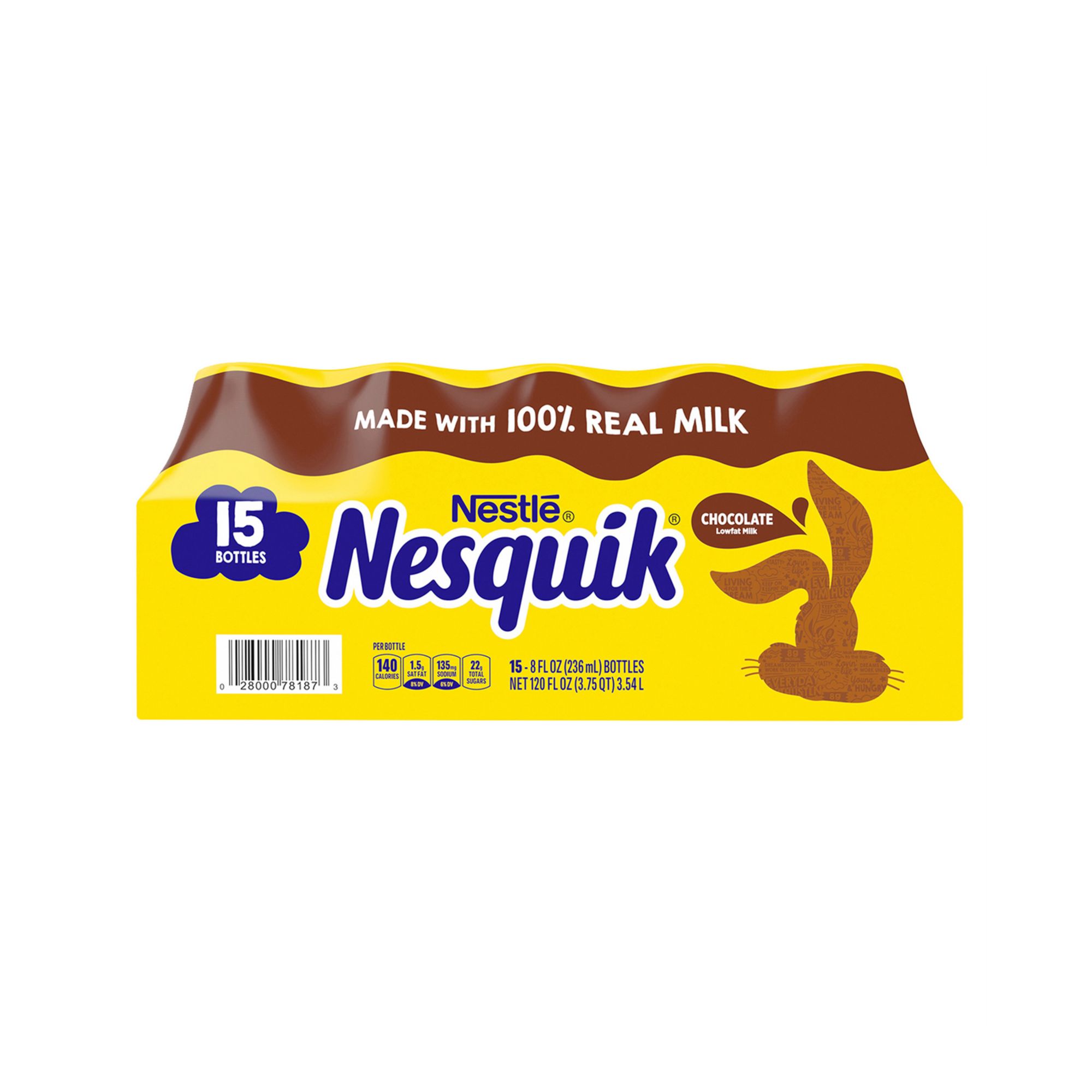 Nestle Nesquik Chocolate Lowfat Milk (8 oz. bottles, 15 pk.) – My Kosher  Cart