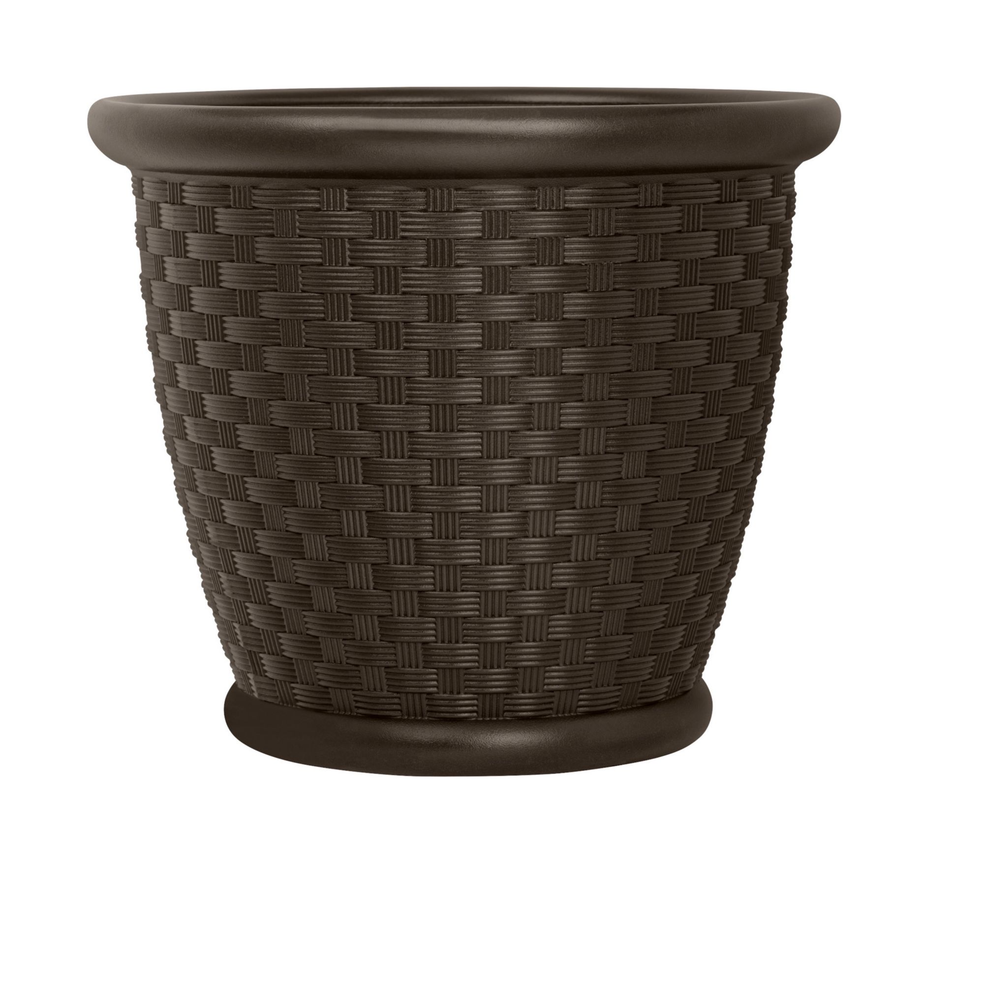 Suncast 18&quot; Sonora Resin Wicker Planters, 2 pk. - Java