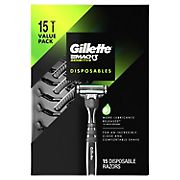 Gillette Mach3 Sensitive Disposable Razors, 15 ct.