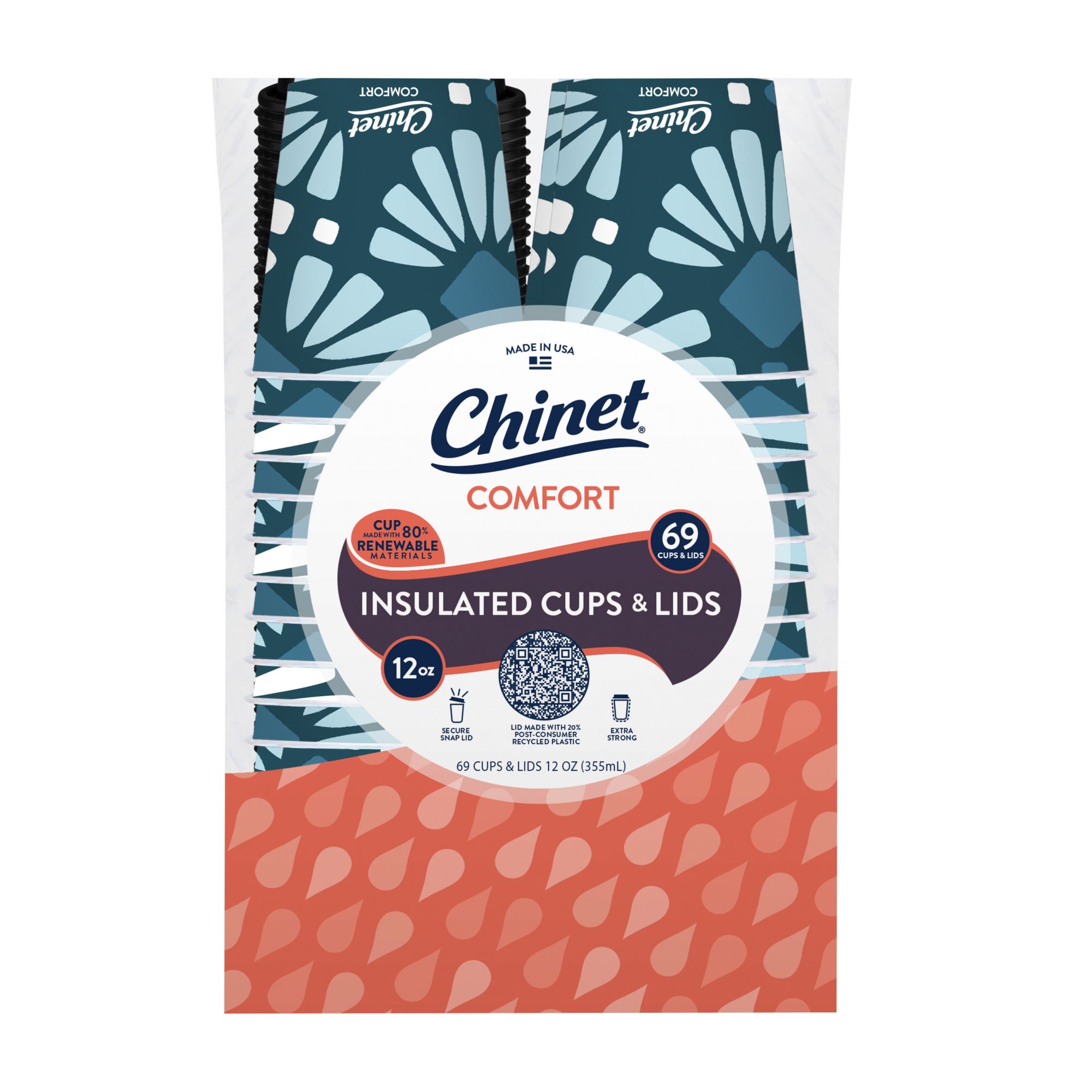 Chinet Comfort 12 oz. Cup, 69 ct.