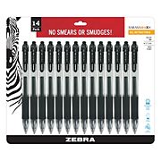 Zebra Sarasa Dry X20 Rapid Dry Gel Ink Pens, 14 pk. - Black