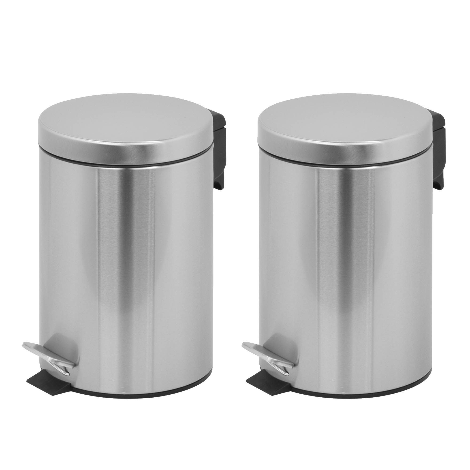 Innovaze Round Shape 6.6 Liter Pedal Bin, 2 ct.