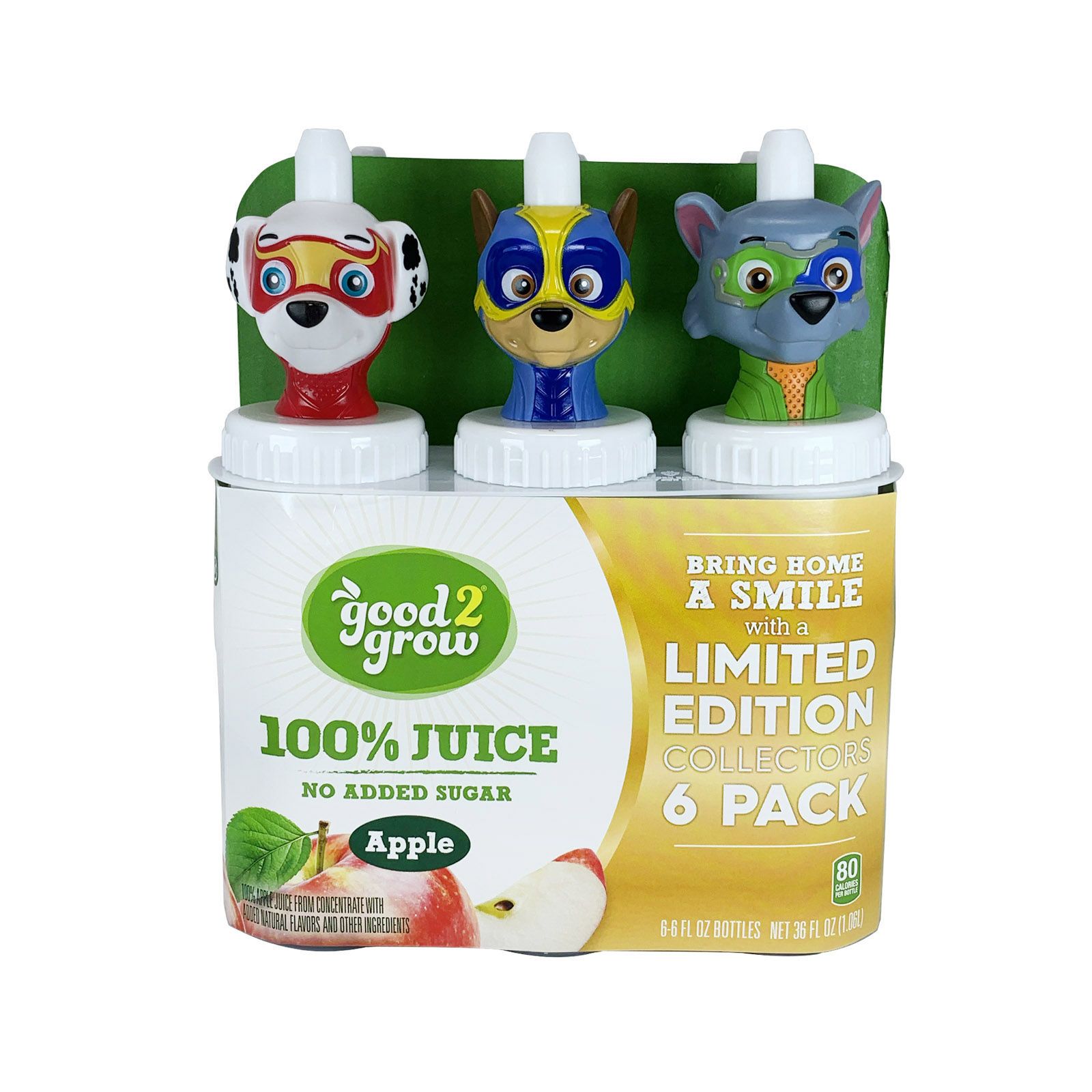 good2grow 100% Apple Juice Collectors Pack, 6 pk./6 oz.