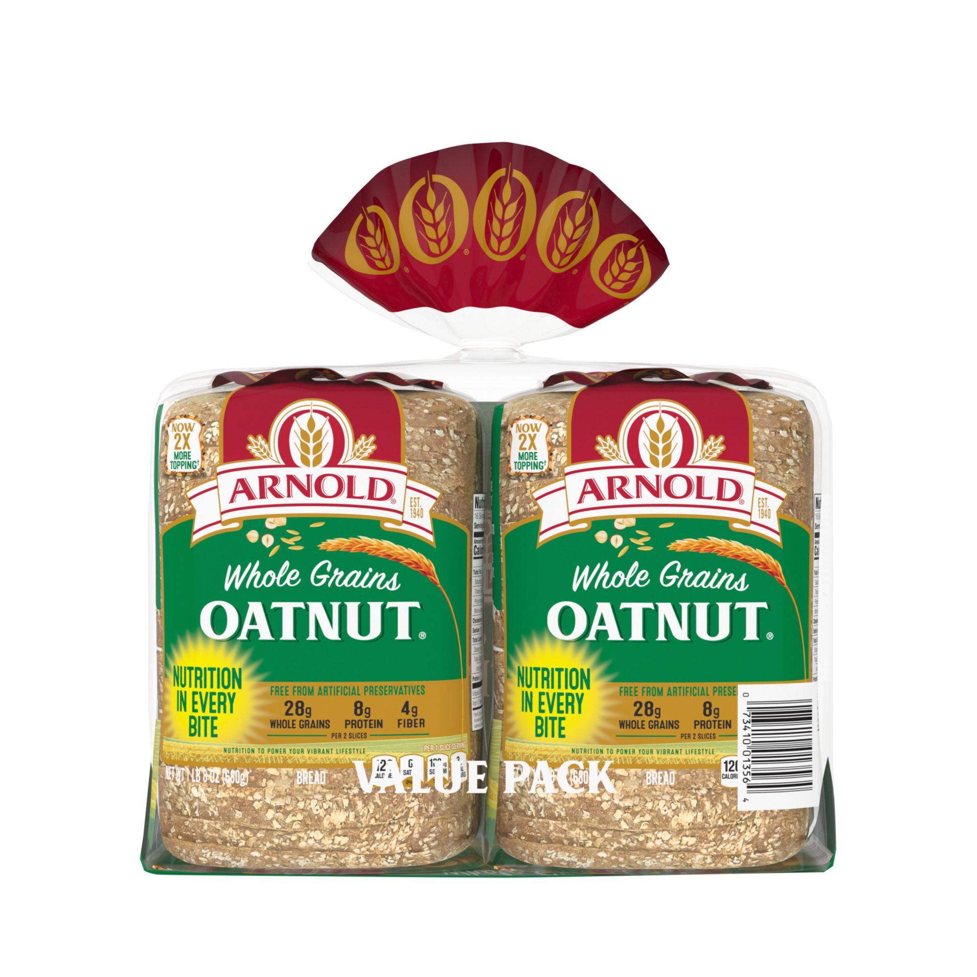Arnold Oatnut Bread, 2pk