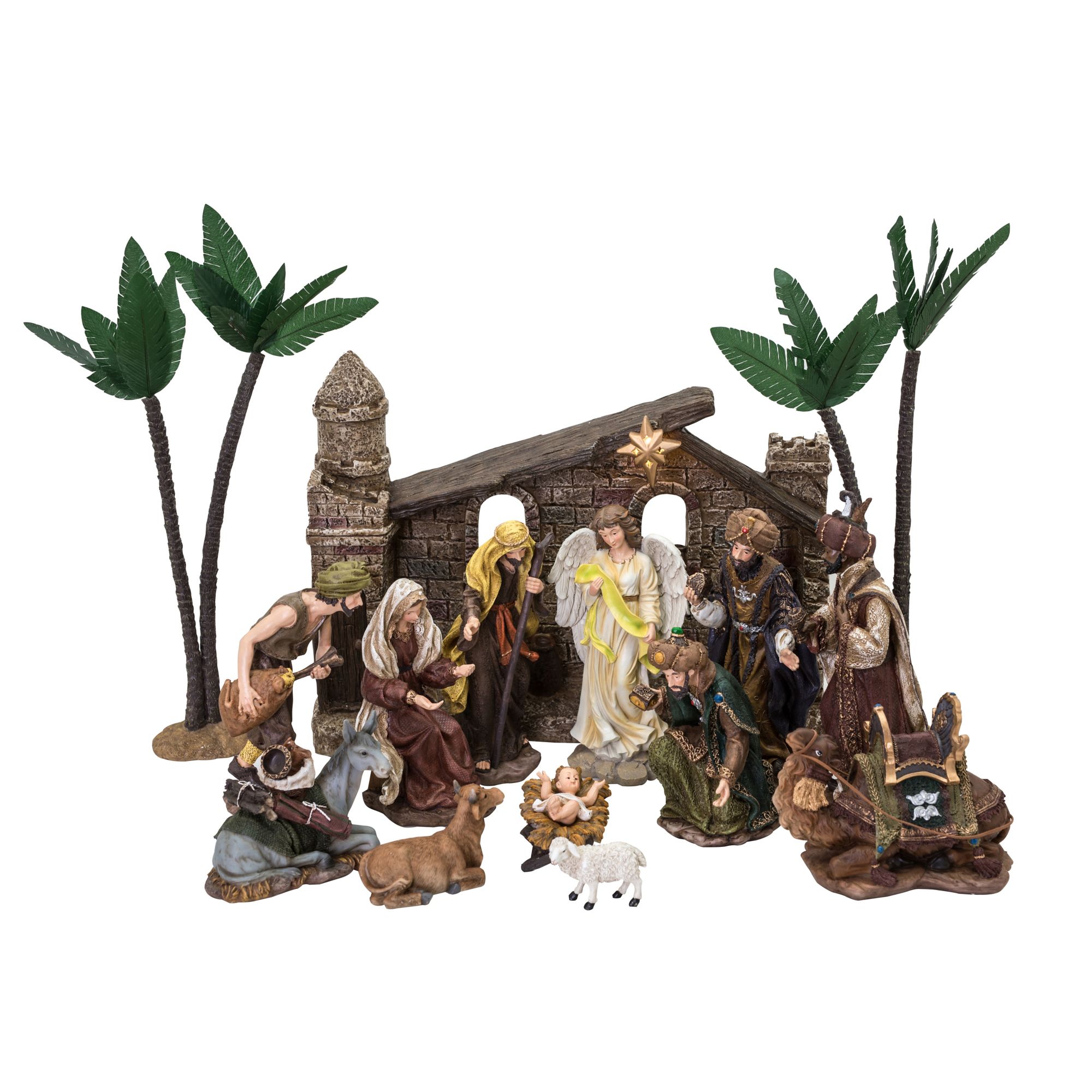 Berkley Jensen 16-Pc. Polyresin Big Nativity Set