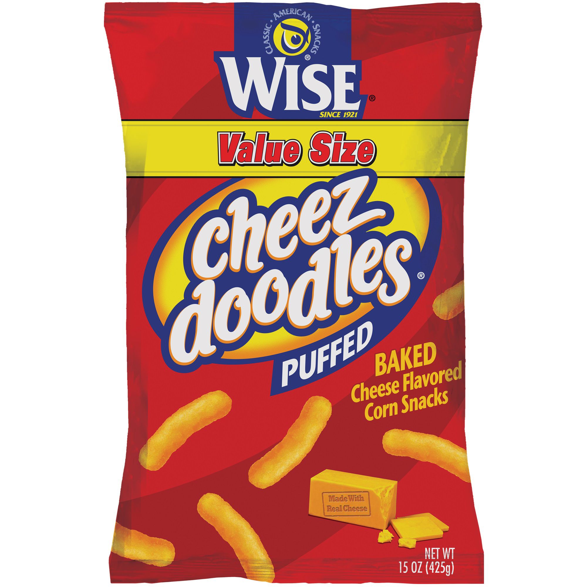 Wise Puffed Cheez Doodles, 15 oz.