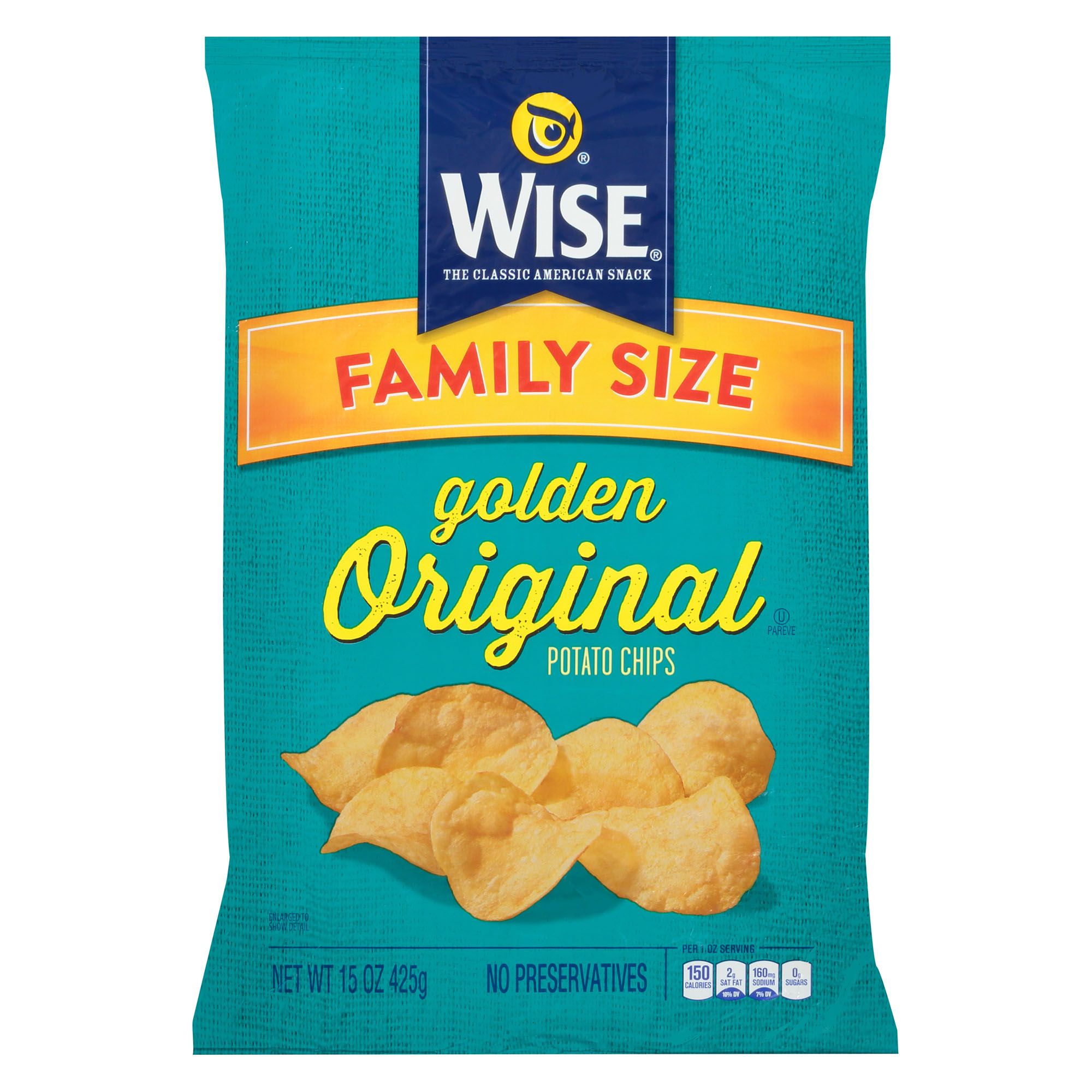 Wise All Natural Potato Chips, 16 oz.