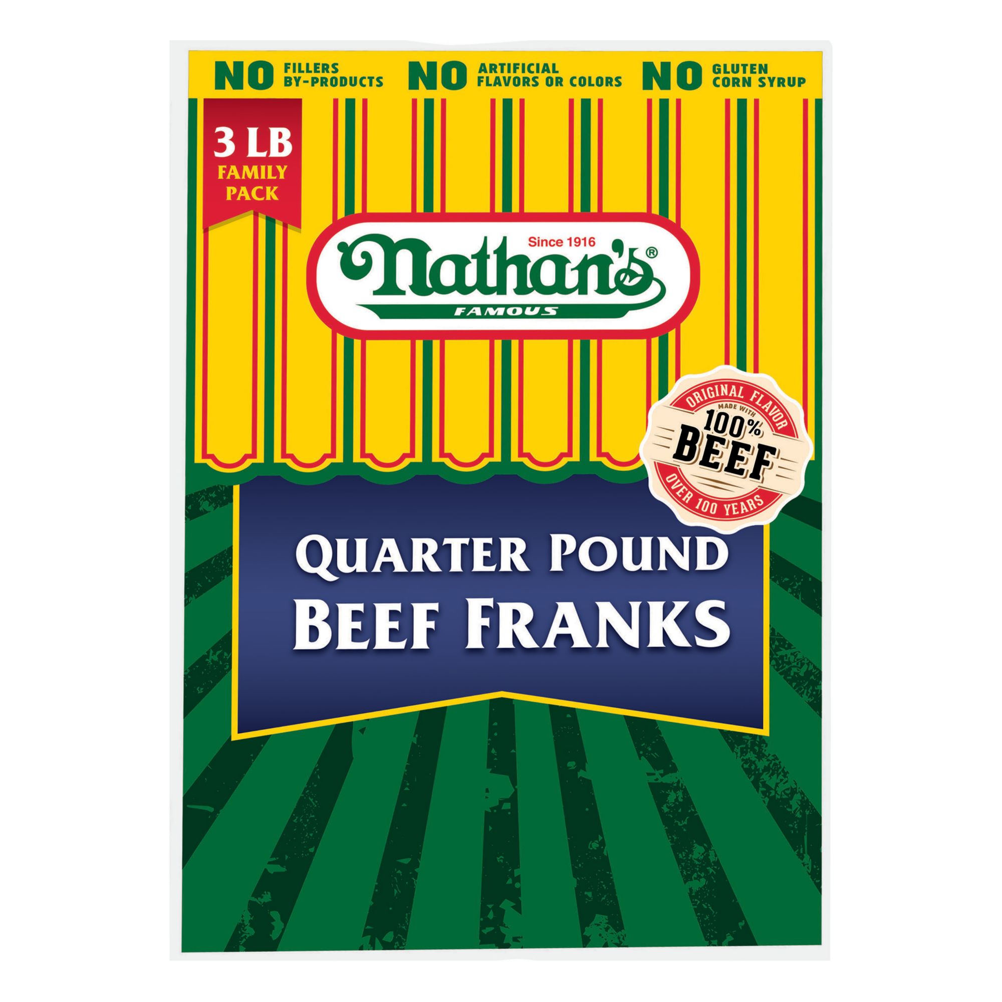 Vienna® Beef Regular Skinless Franks 6 8:1 5 lbs. (Approximately 40 Franks)