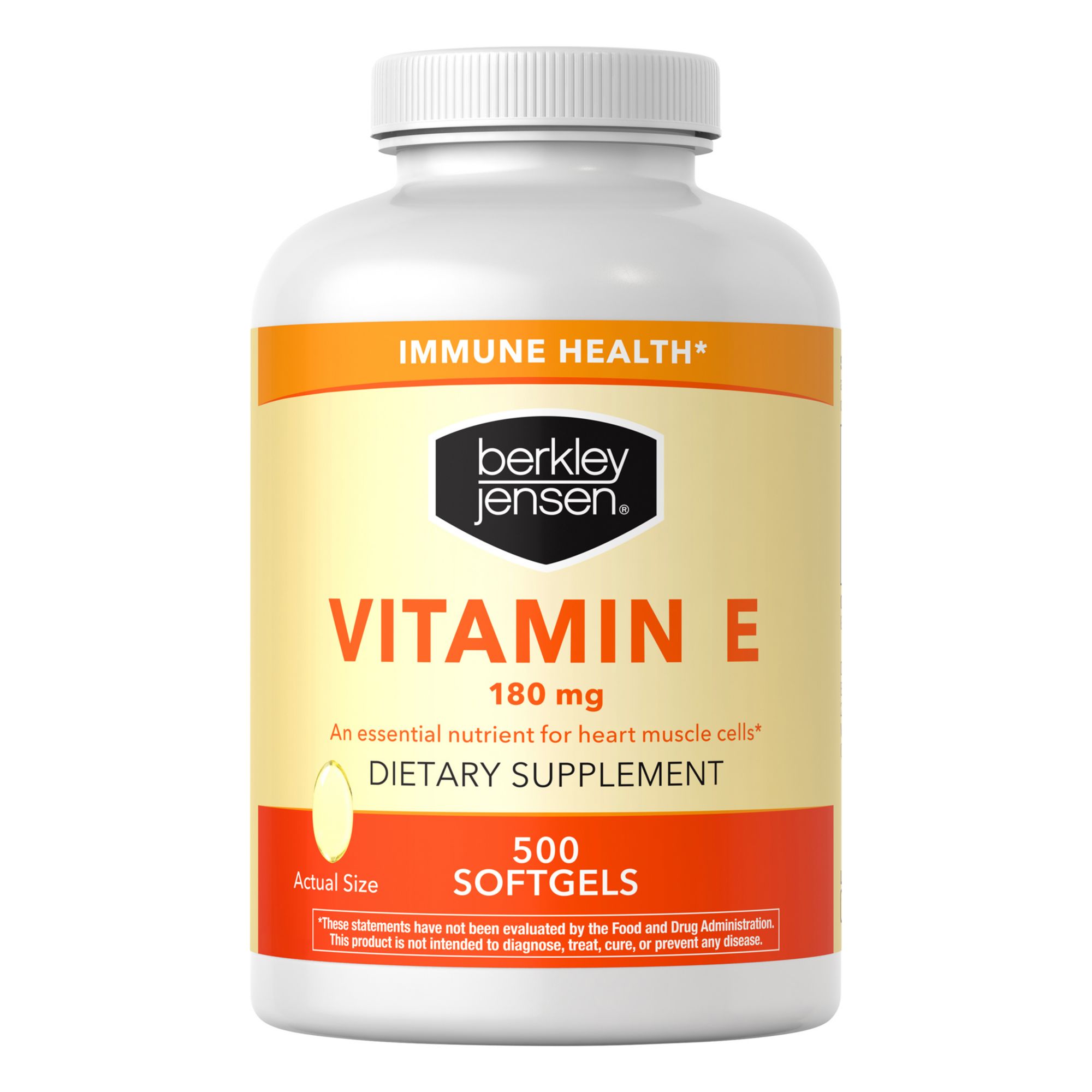 Berkley Jensen Vitamin E 180mg, 500 ct.