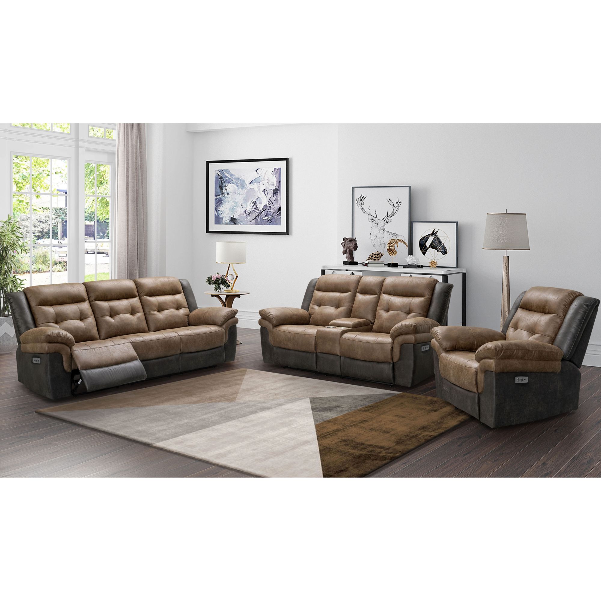 Charleston 3-Piece Power Reclining Sofa Set