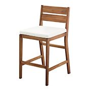 W. Trends Outdoor Acacia Counter Stools - Brown