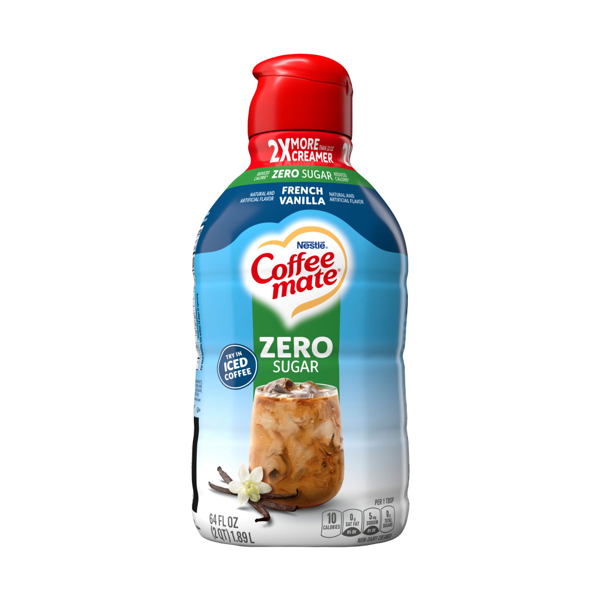 Coffee Mate® Zero Sugar French Vanilla Coffee Creamer, 64 fl oz - Foods Co.