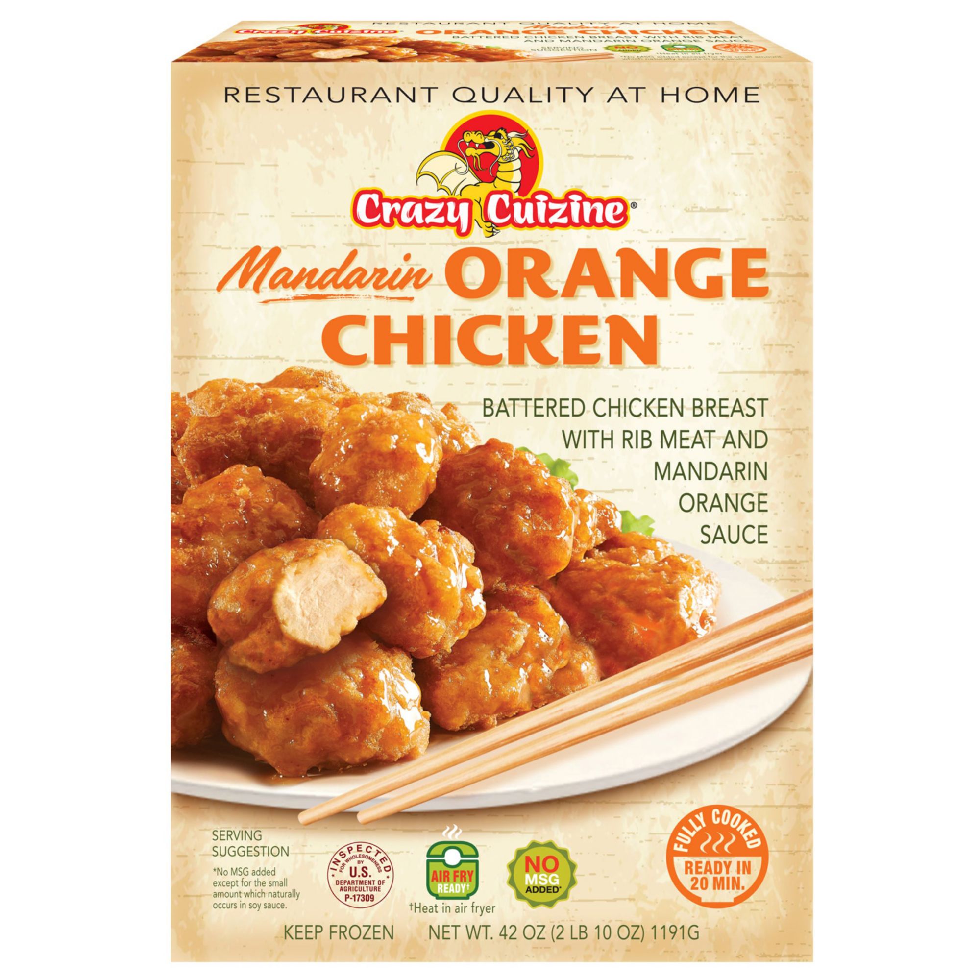 Crazy Cuizine Orange Chicken, 42 oz.