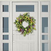 Puleo International 24&quot; Artificial Spring Mixed Floral Wreath