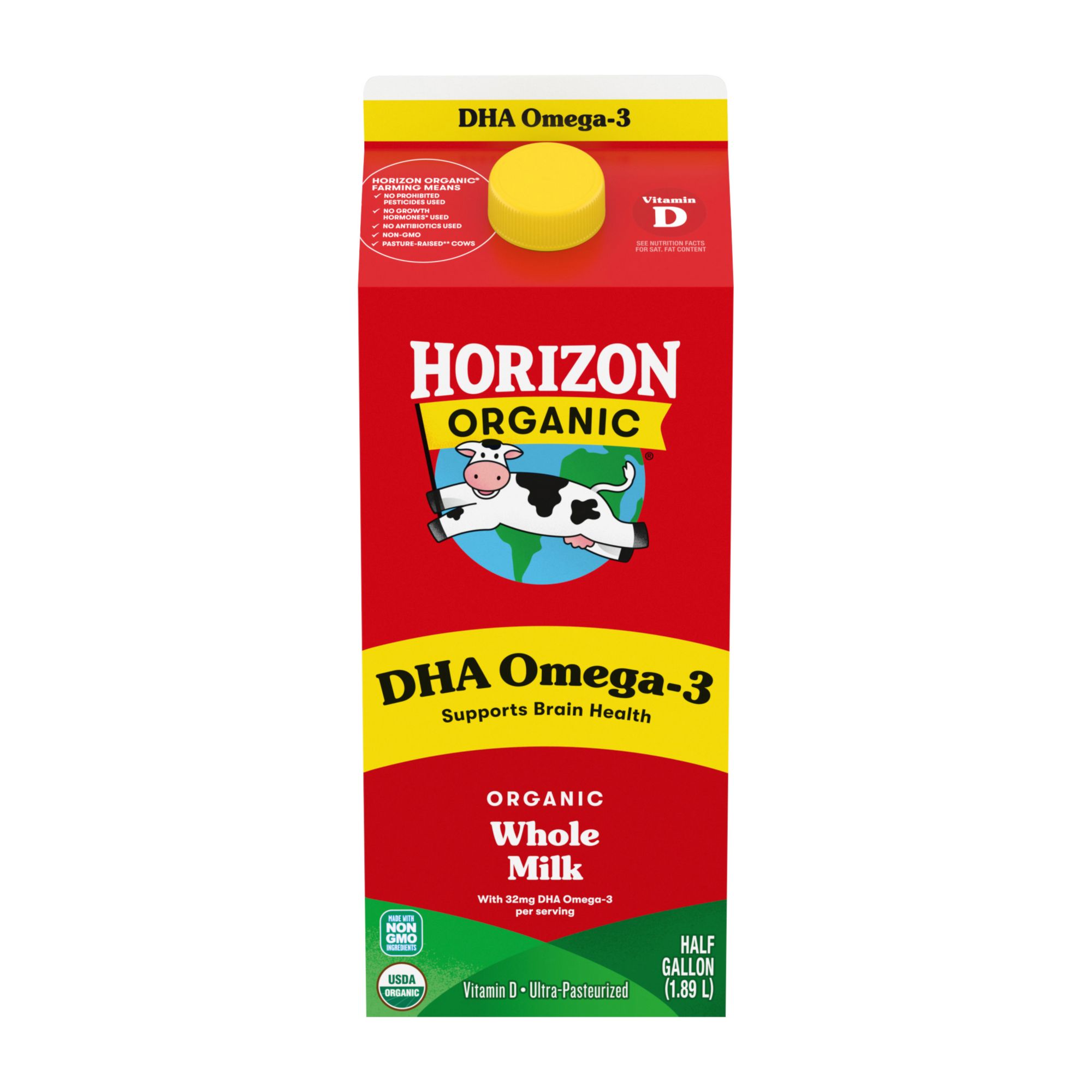 Horizon Organic Whole Milk with DHA 64 oz BJ s Wholesale Club