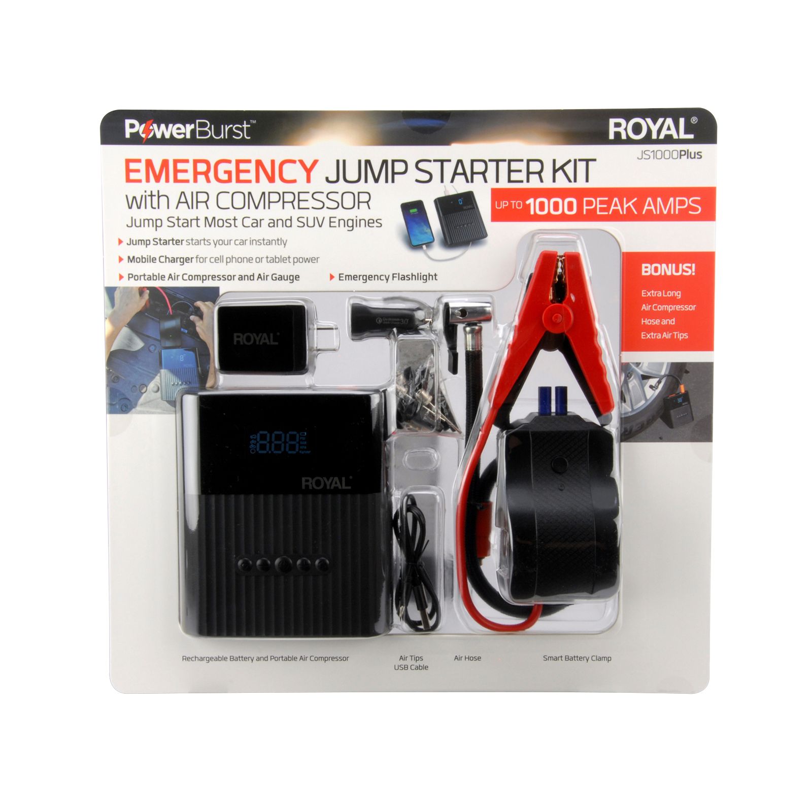 Royal PowerBurst Emergency Portable Jump StarteKit 