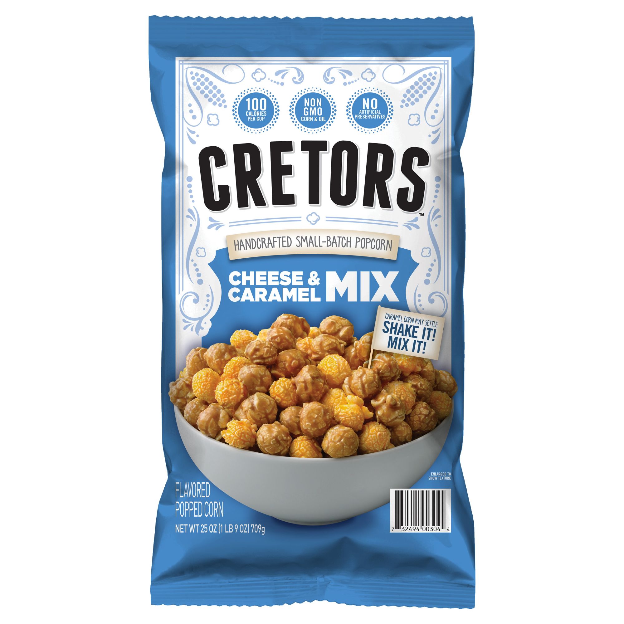 Cretors Cheese & Caramel Mix, 25 oz.