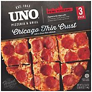 UNO Chicago Thin Crust Prima Pepperoni Pizza, 3 pk.