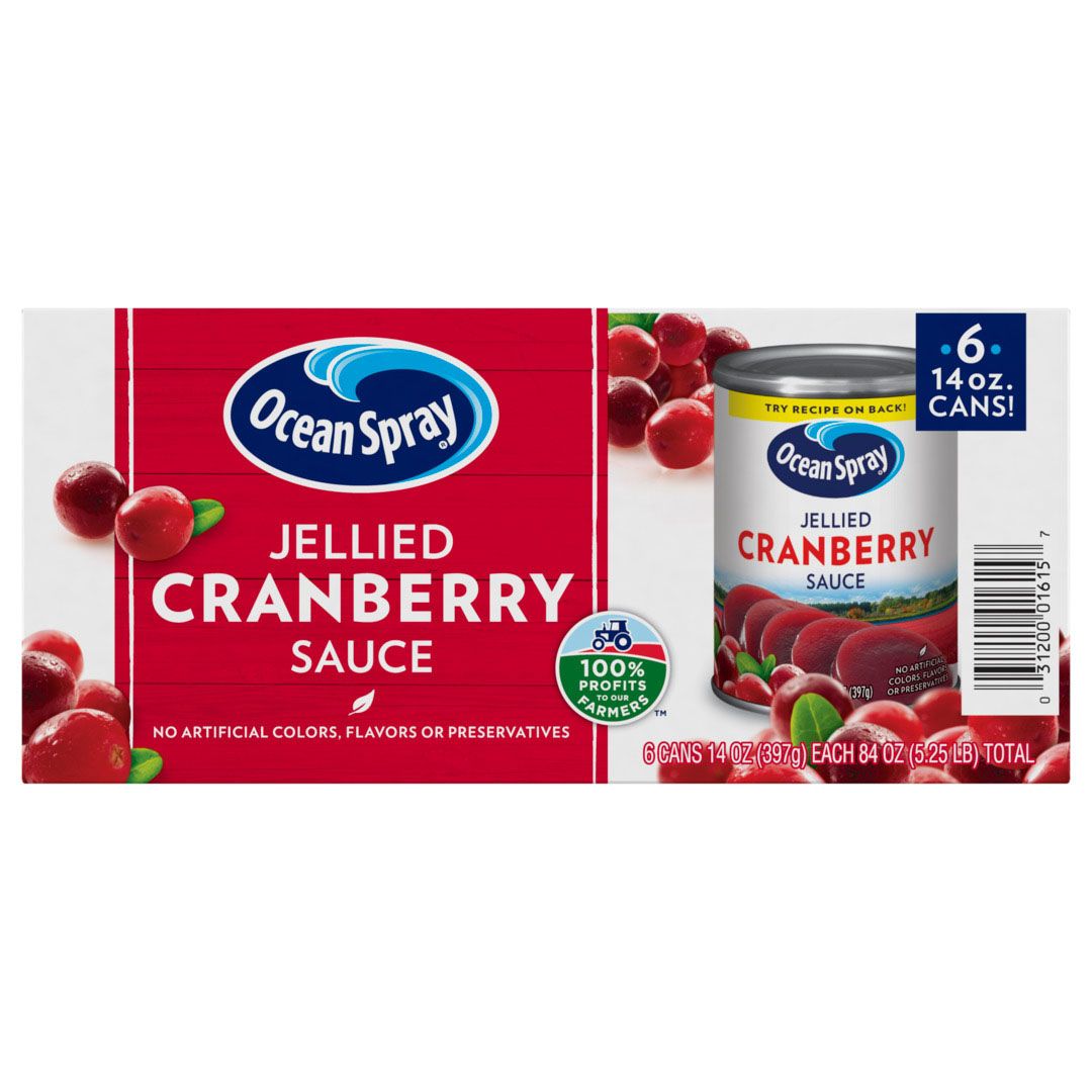 Ocean Spray Jellied Cranberry Sauce, 6 pk./14 oz.