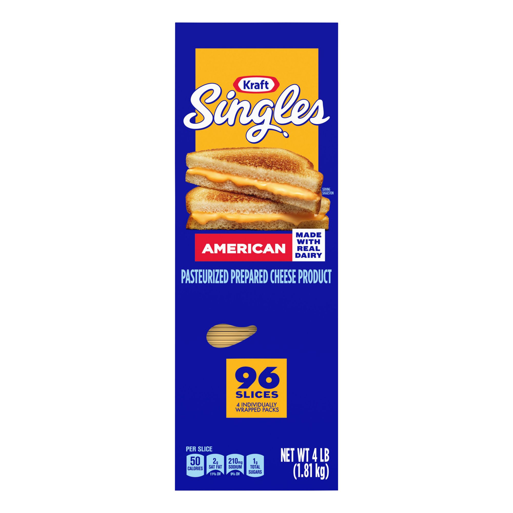 Kraft Singles American Cheese Slices, 96 ct.