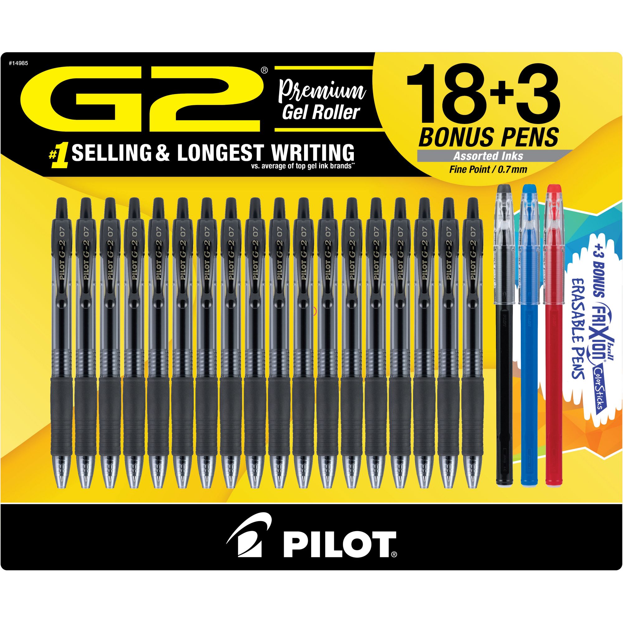 Pilot G2 18pk Pens with 3 Bonus Pens